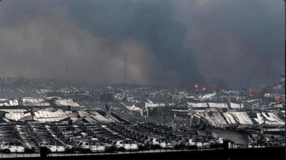 tianjin port shipping container explosion