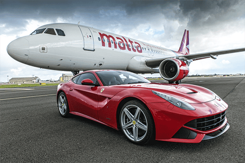 Ferrari shipped via air freight from the USA to the Middle Easta