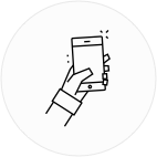 holding phone icon