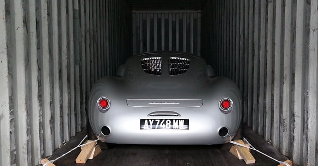 Classic car container loading Vintech P550