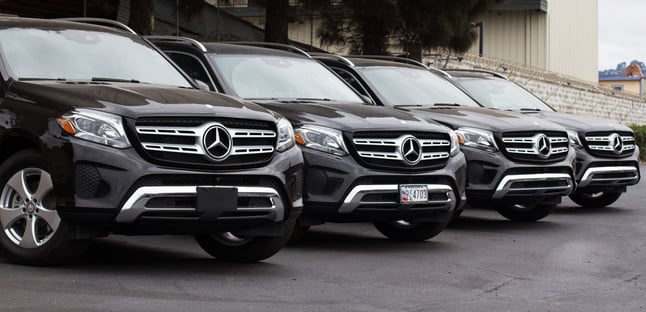 New Mercedes GLS top usa car export container 