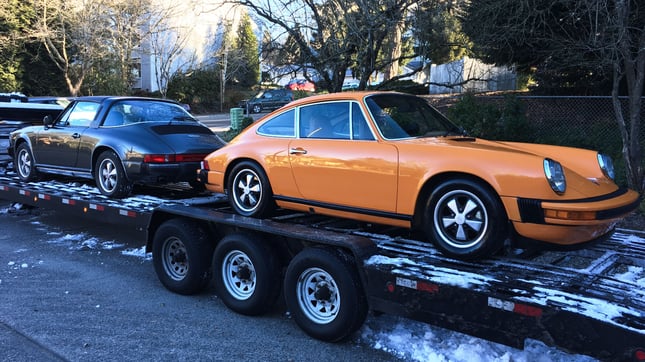 US Classic Porsches in the Snow