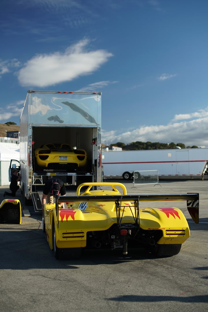 race car trailer