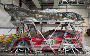 Car being air freighted to the USA