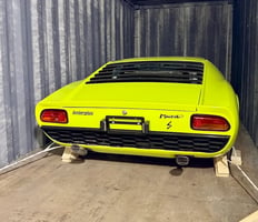 Loading a car for import to the USA