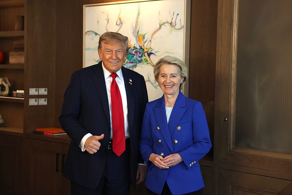 Donald Trump and Ursula Von der Leyen