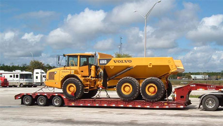 Tractor transport overseas