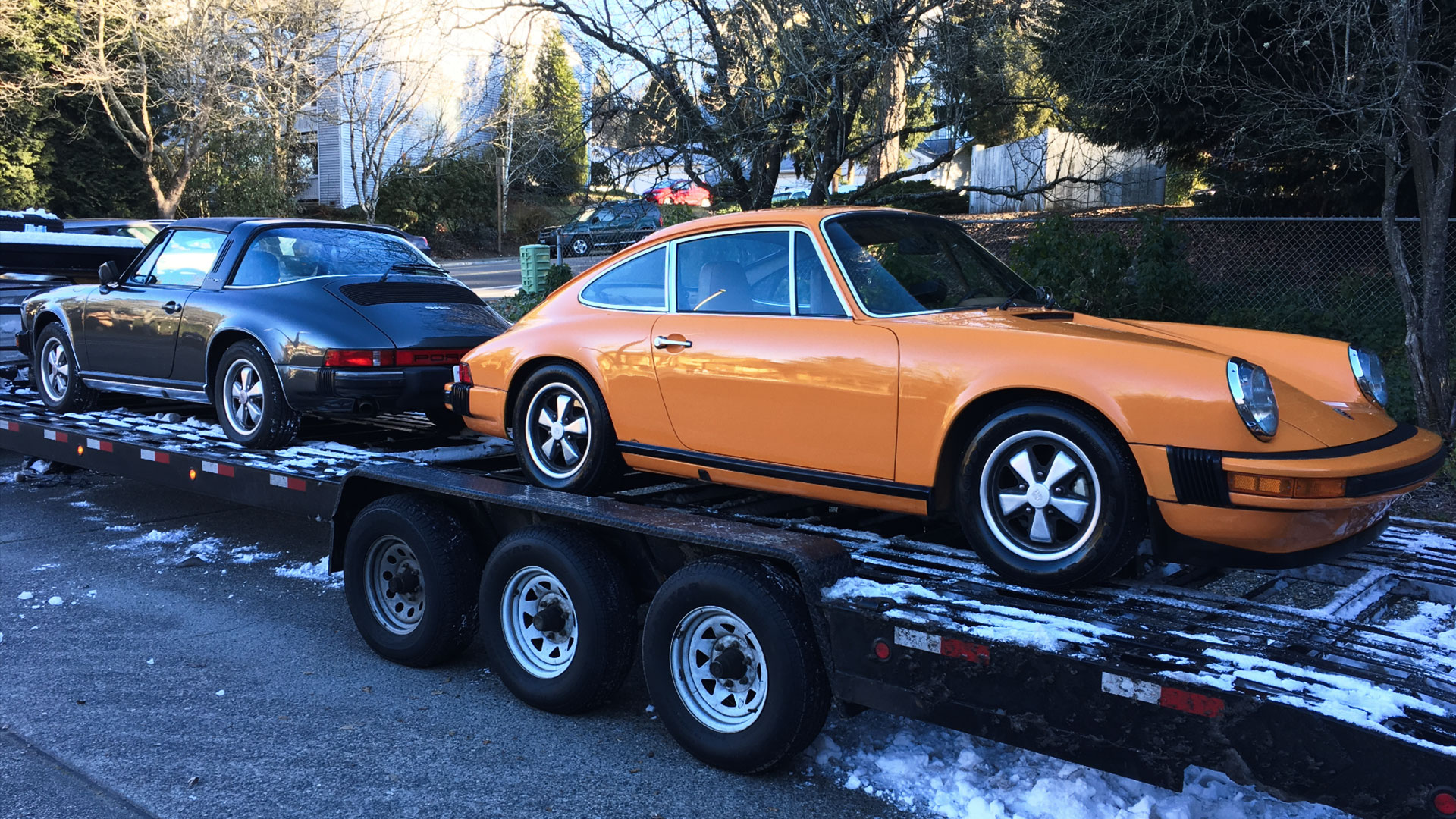 Ein harter Winter für klassische US Autos