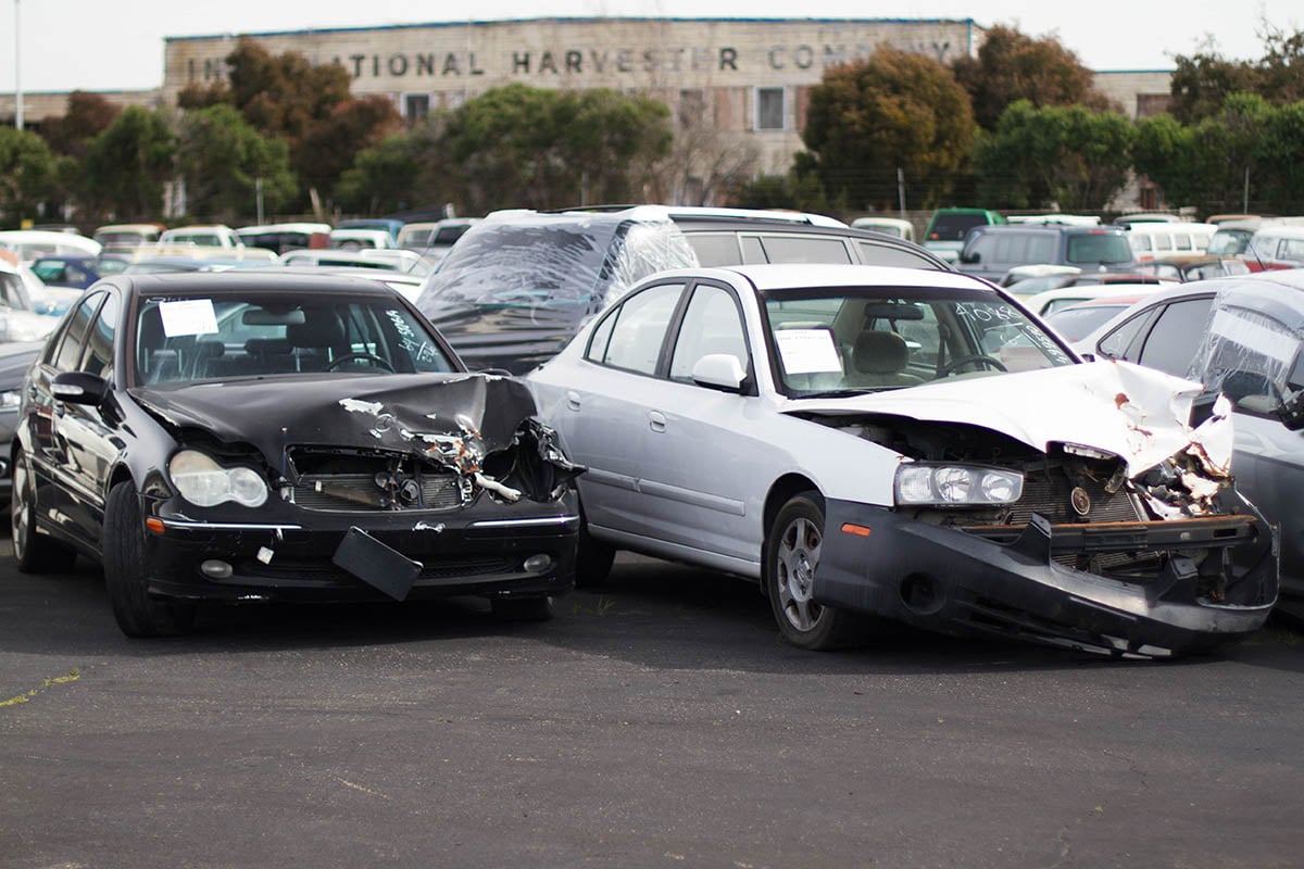 Wrecked Cars in the US Transported to Afghanistan