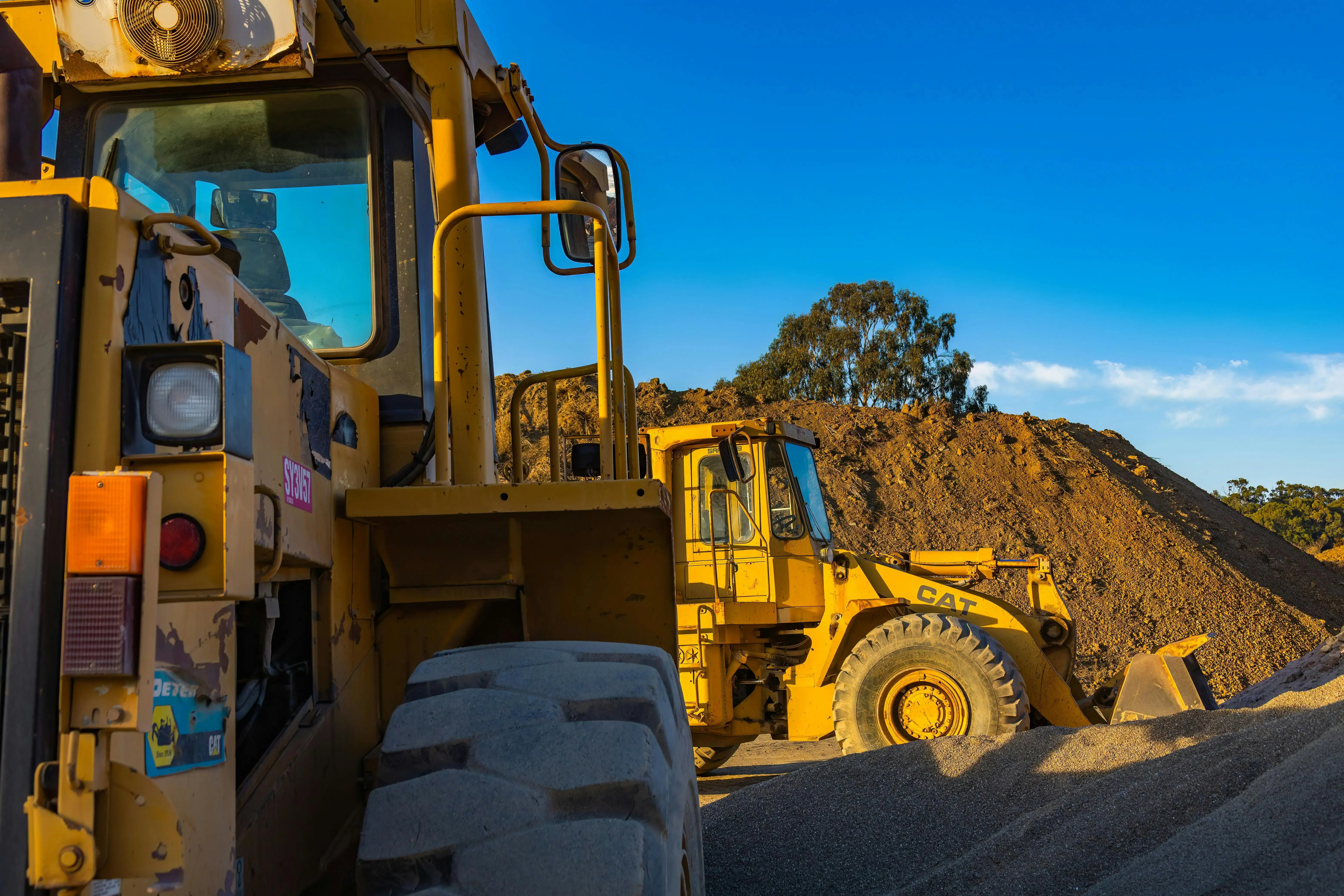 Yellow and Black Front Loader