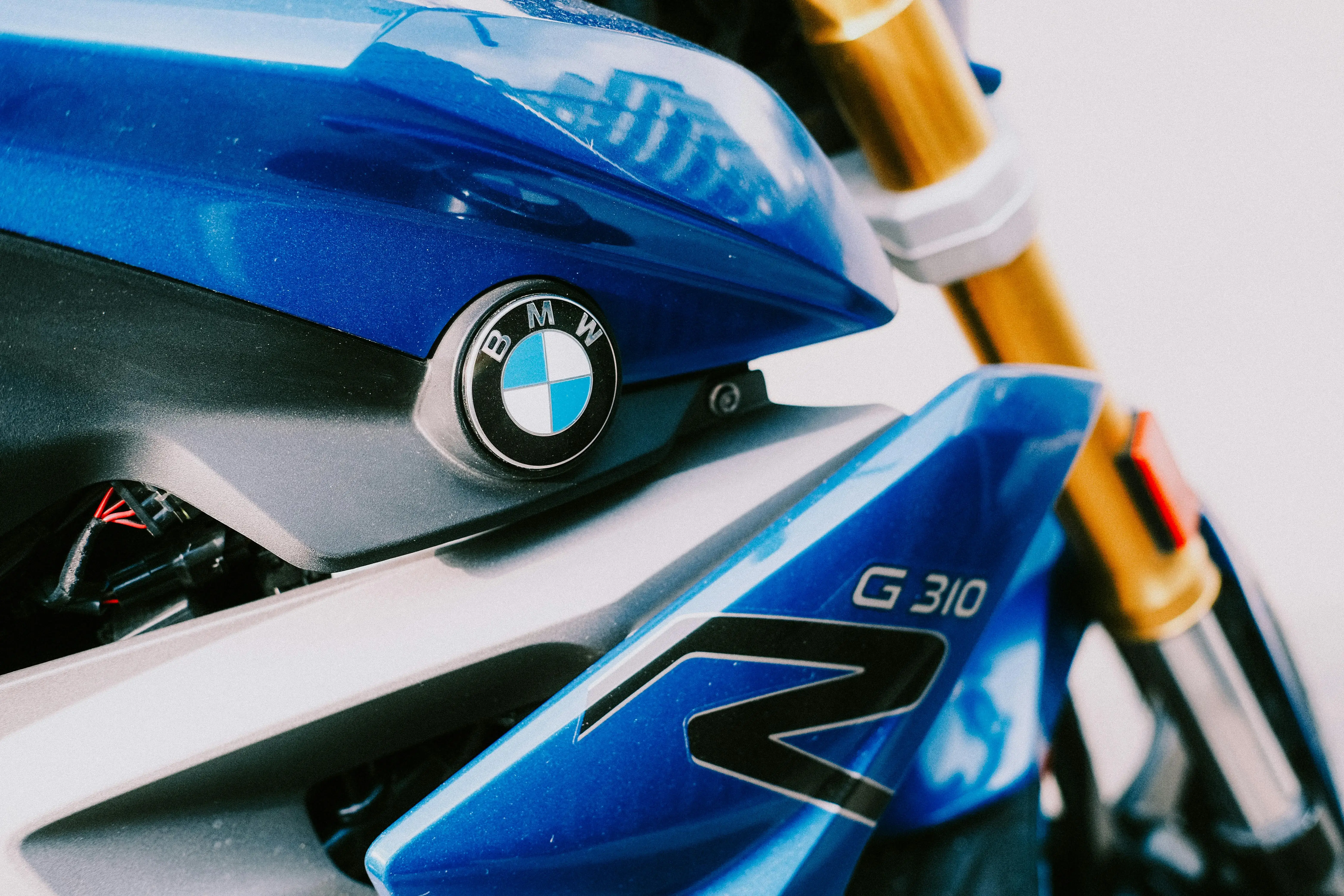 Blue BMW G310 Motorcycle