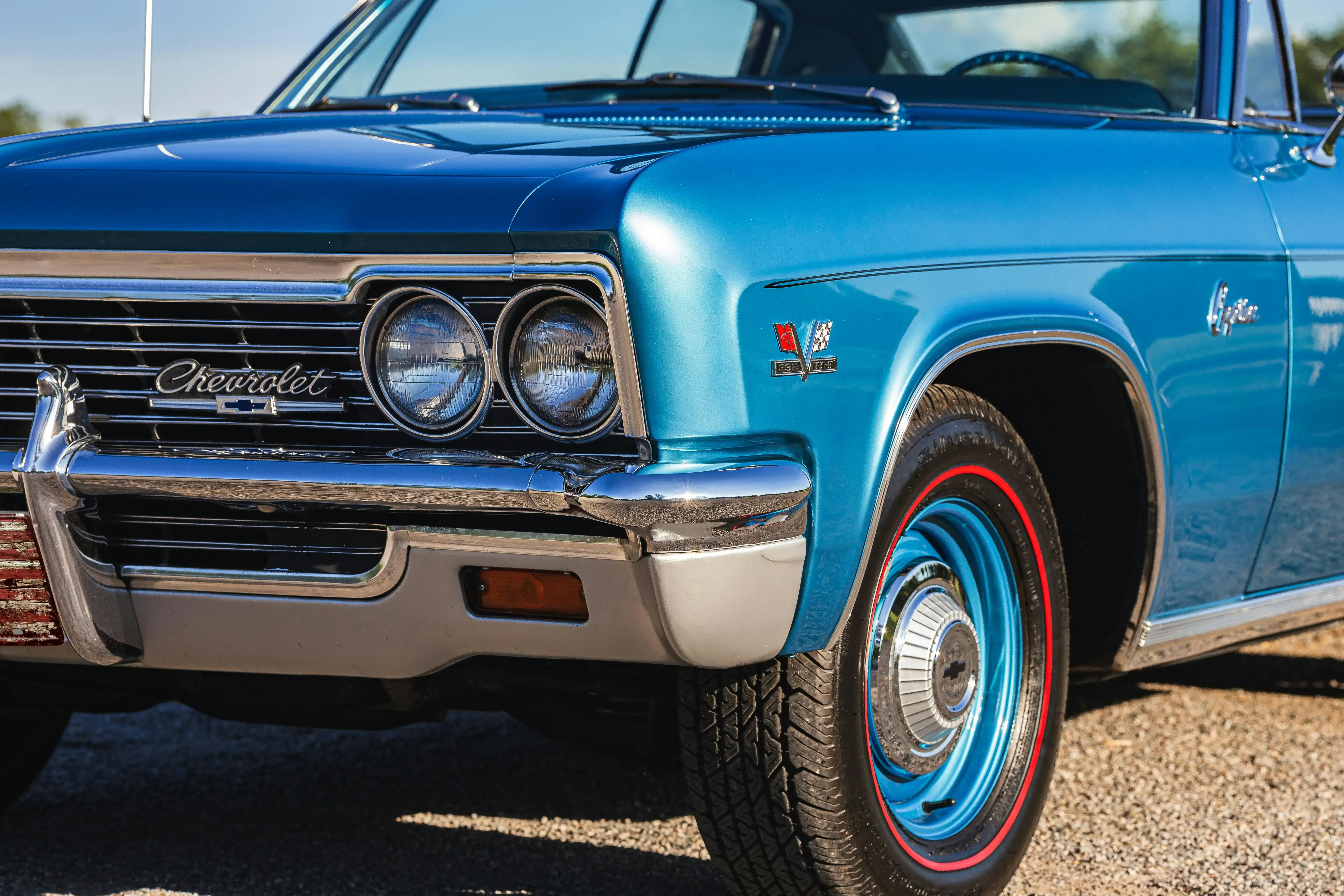 Close-Up of Vintage 1966 Chevrolet Caprice