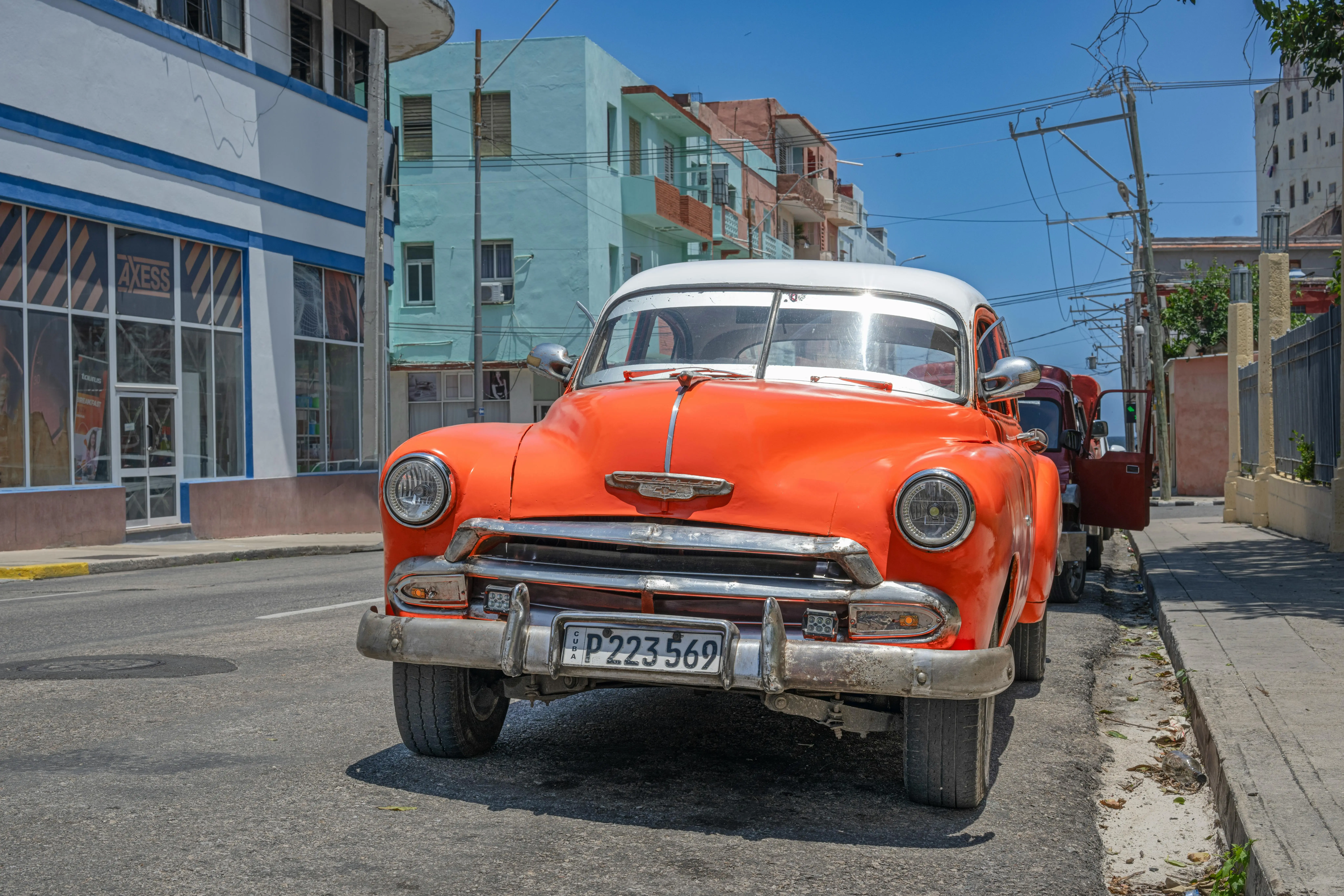 Vintage Car on a Street 