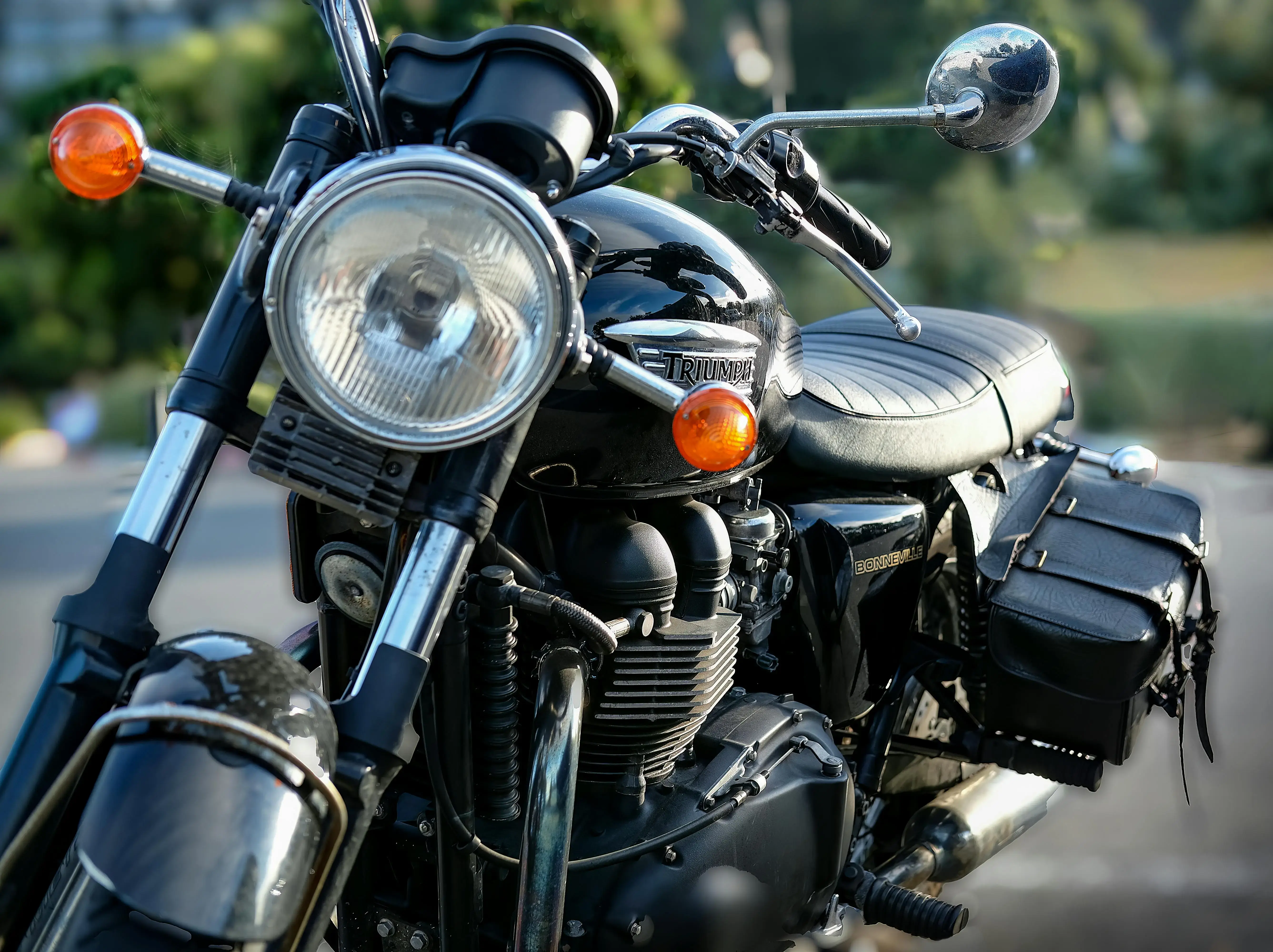 Photo of a Black Motorcycle