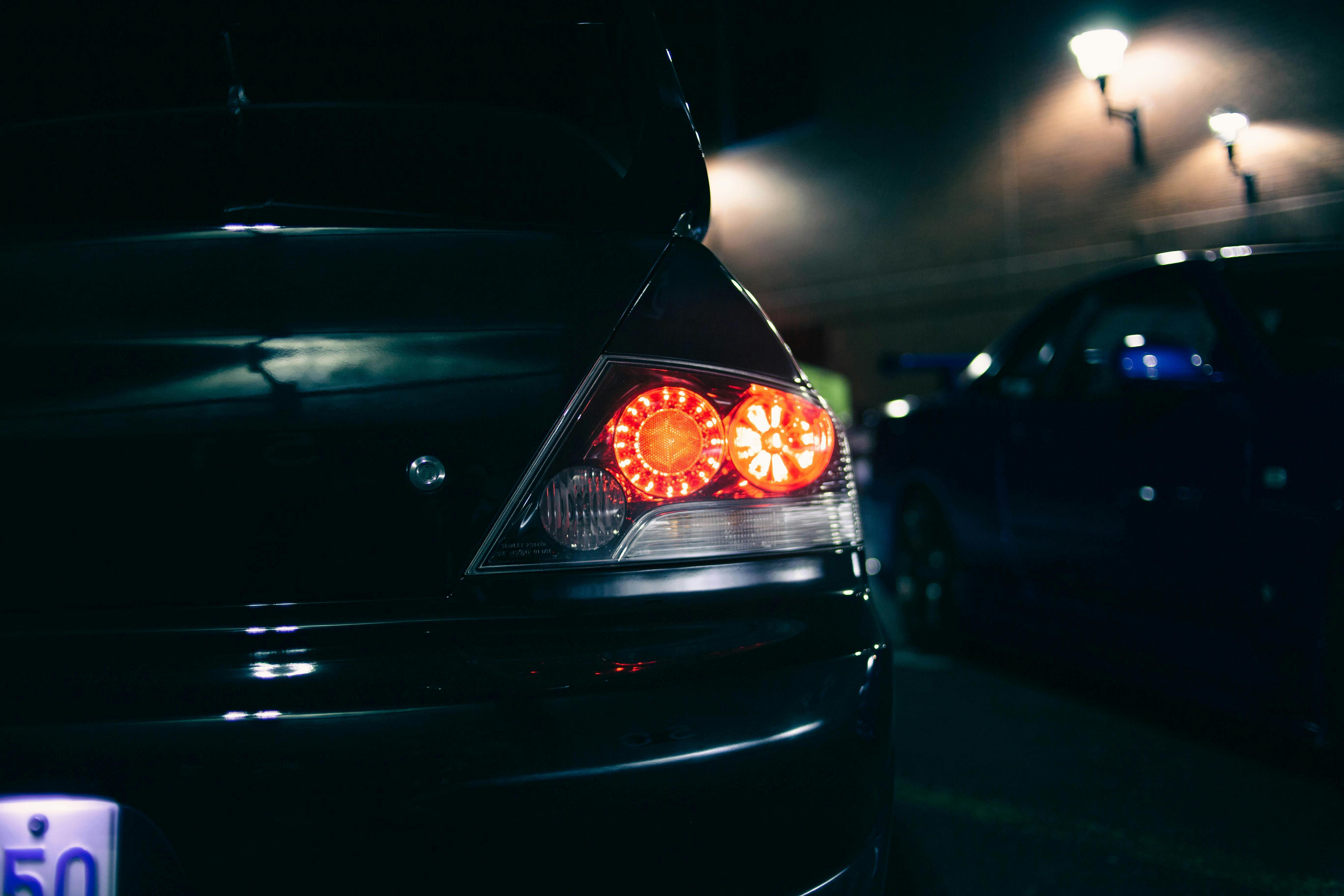 Close-up of Car Back Lights