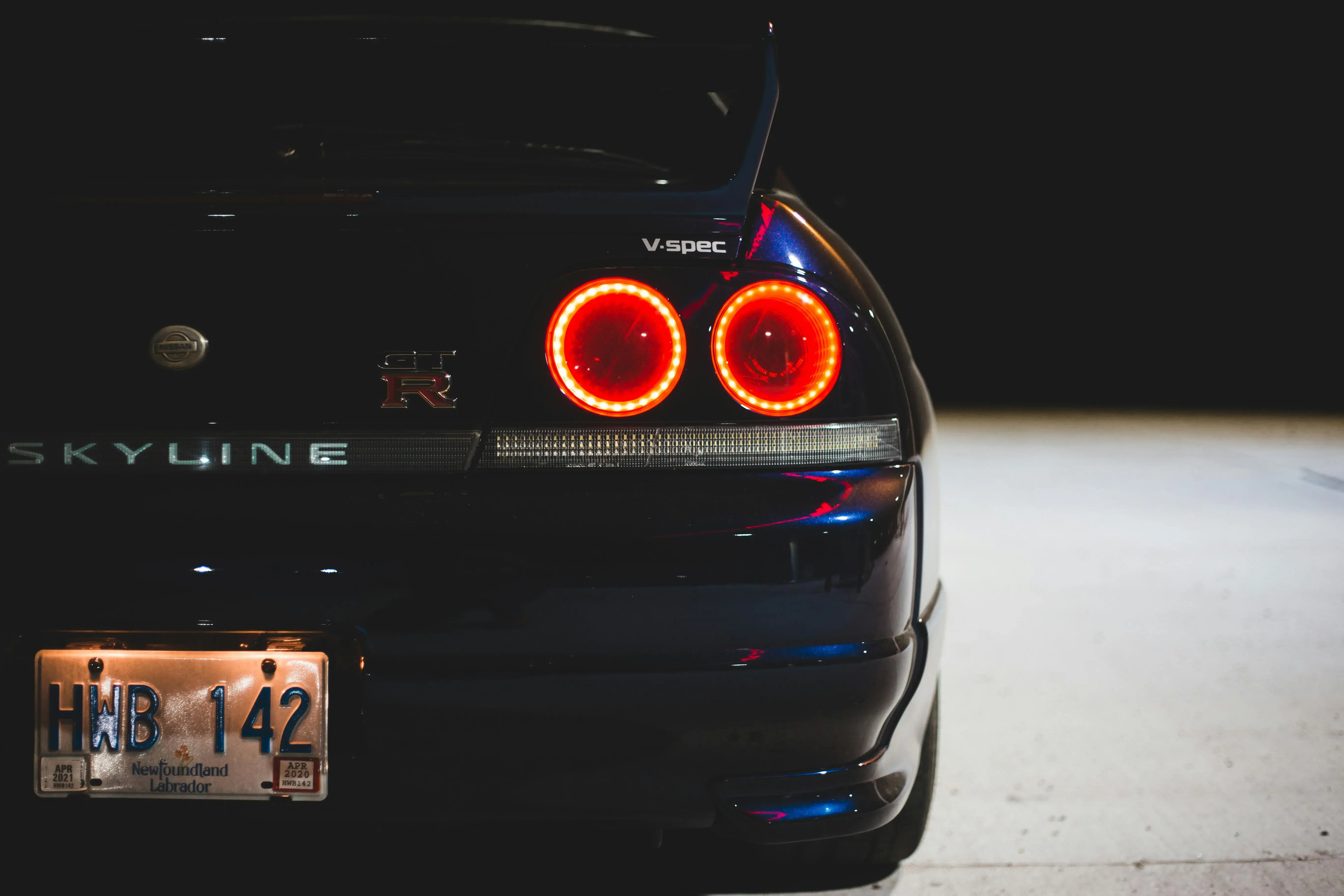 sports auto on pavement