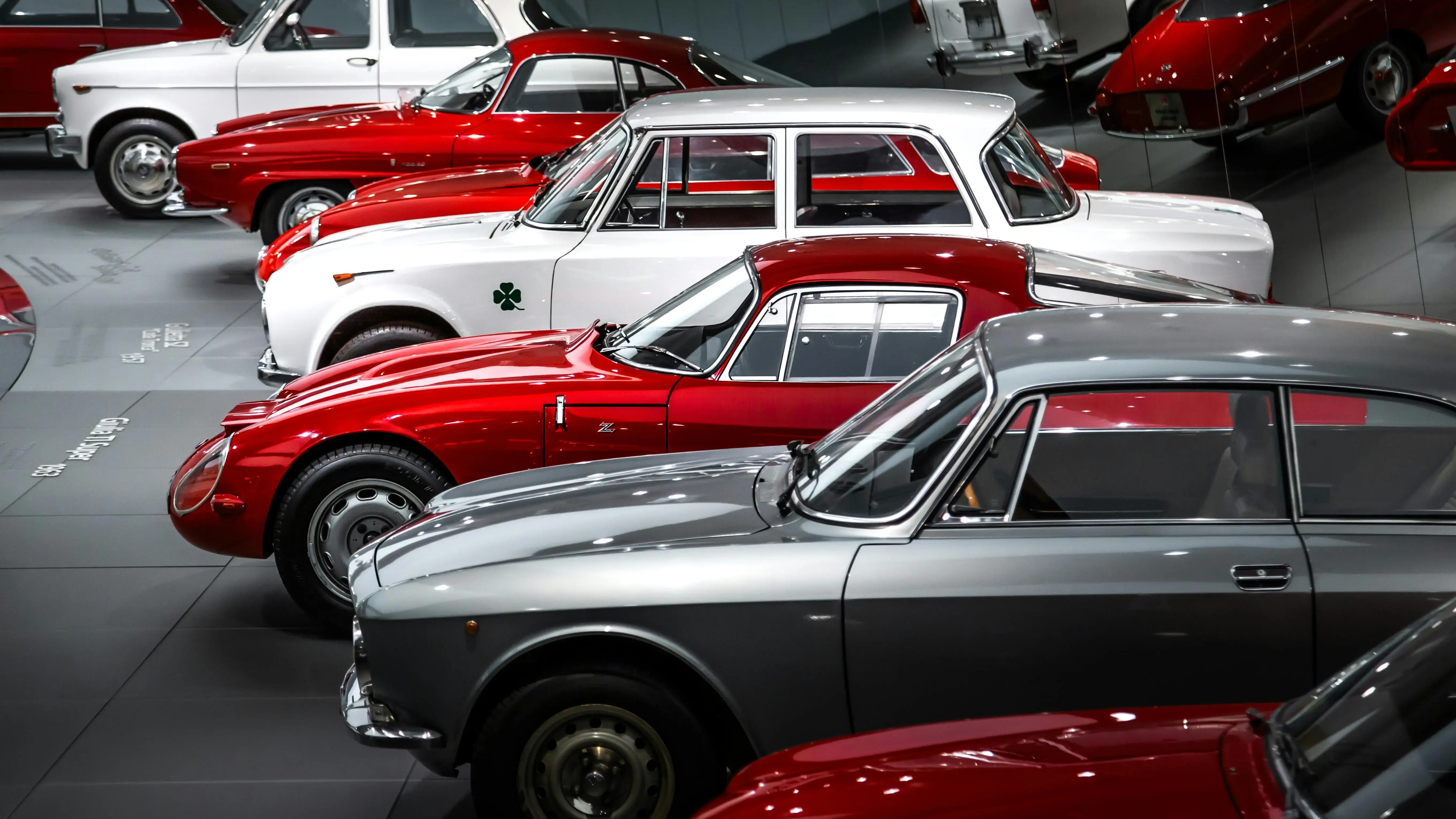 Vintage Alfa Romeo Cars Display