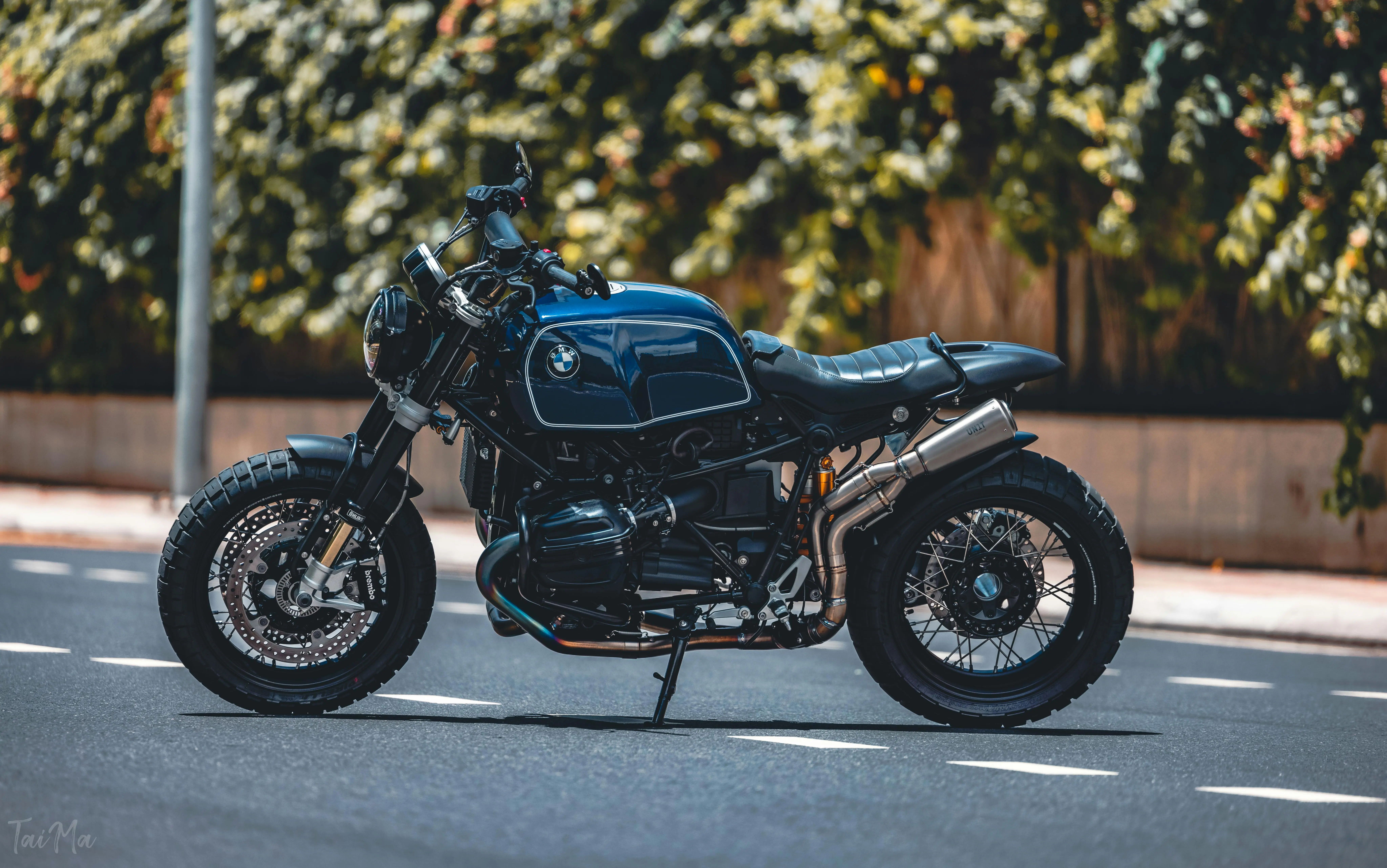 A BMW Motorcycles on the Road