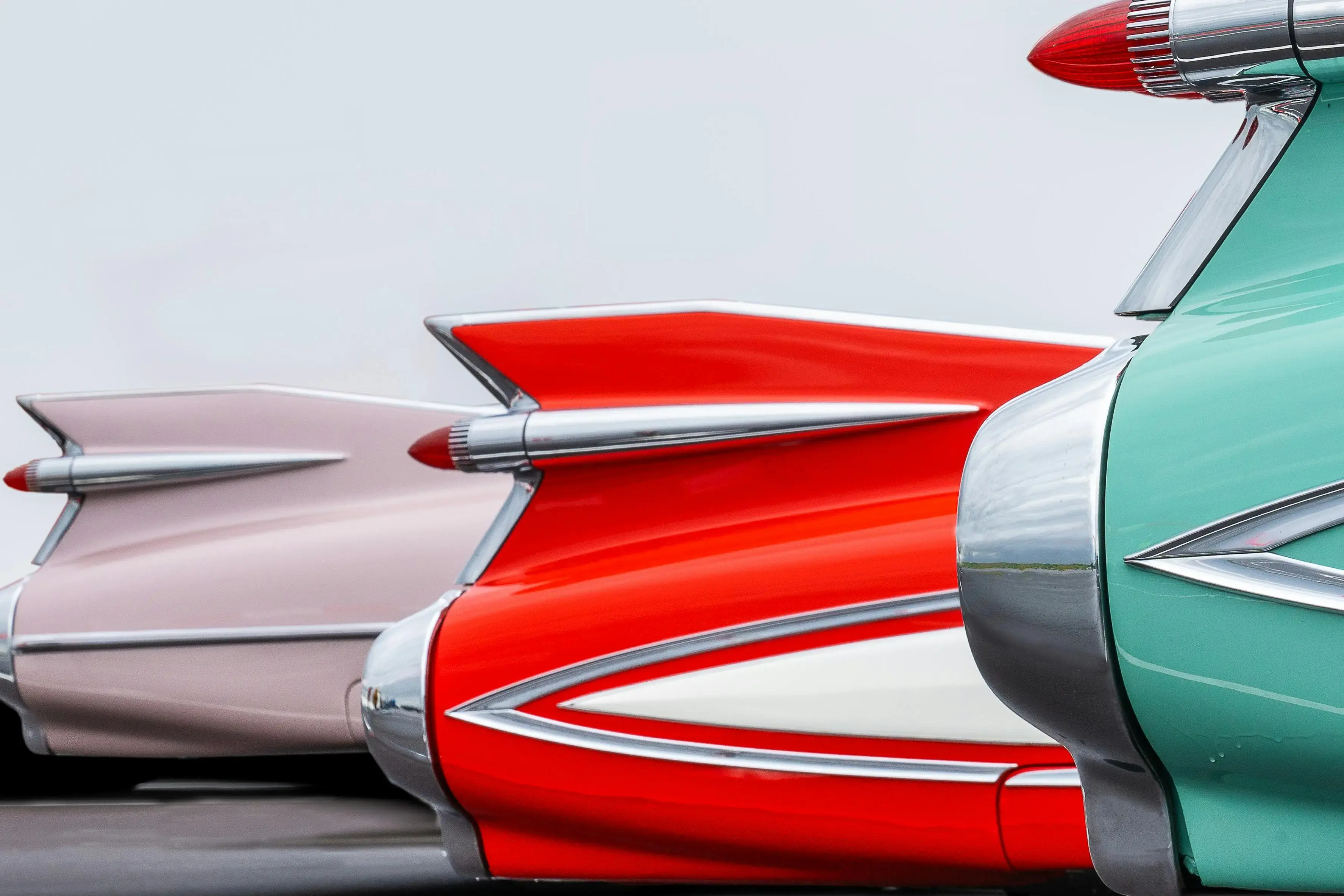 Rear of Classic Cars