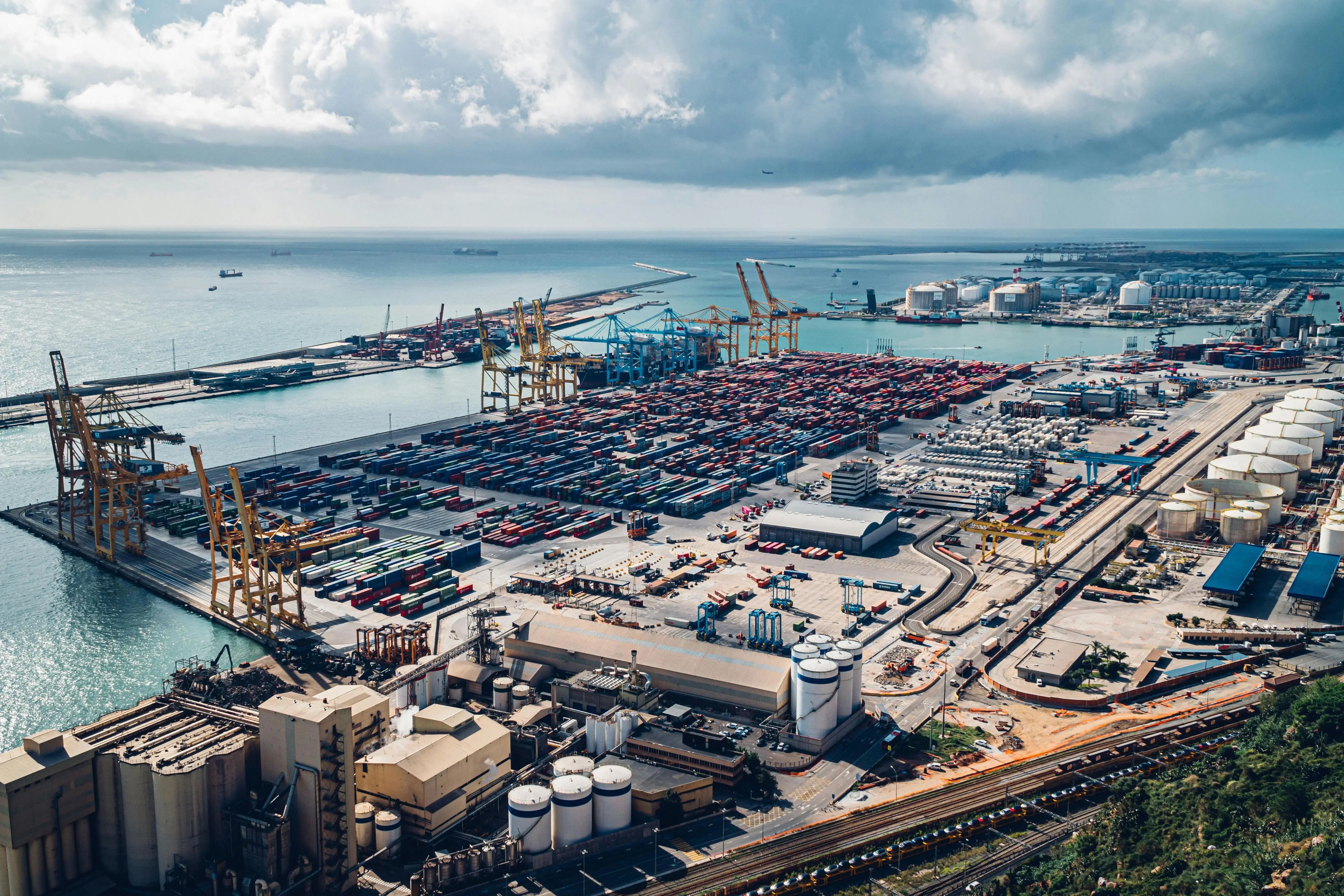 Shipping Port Near Body of Water