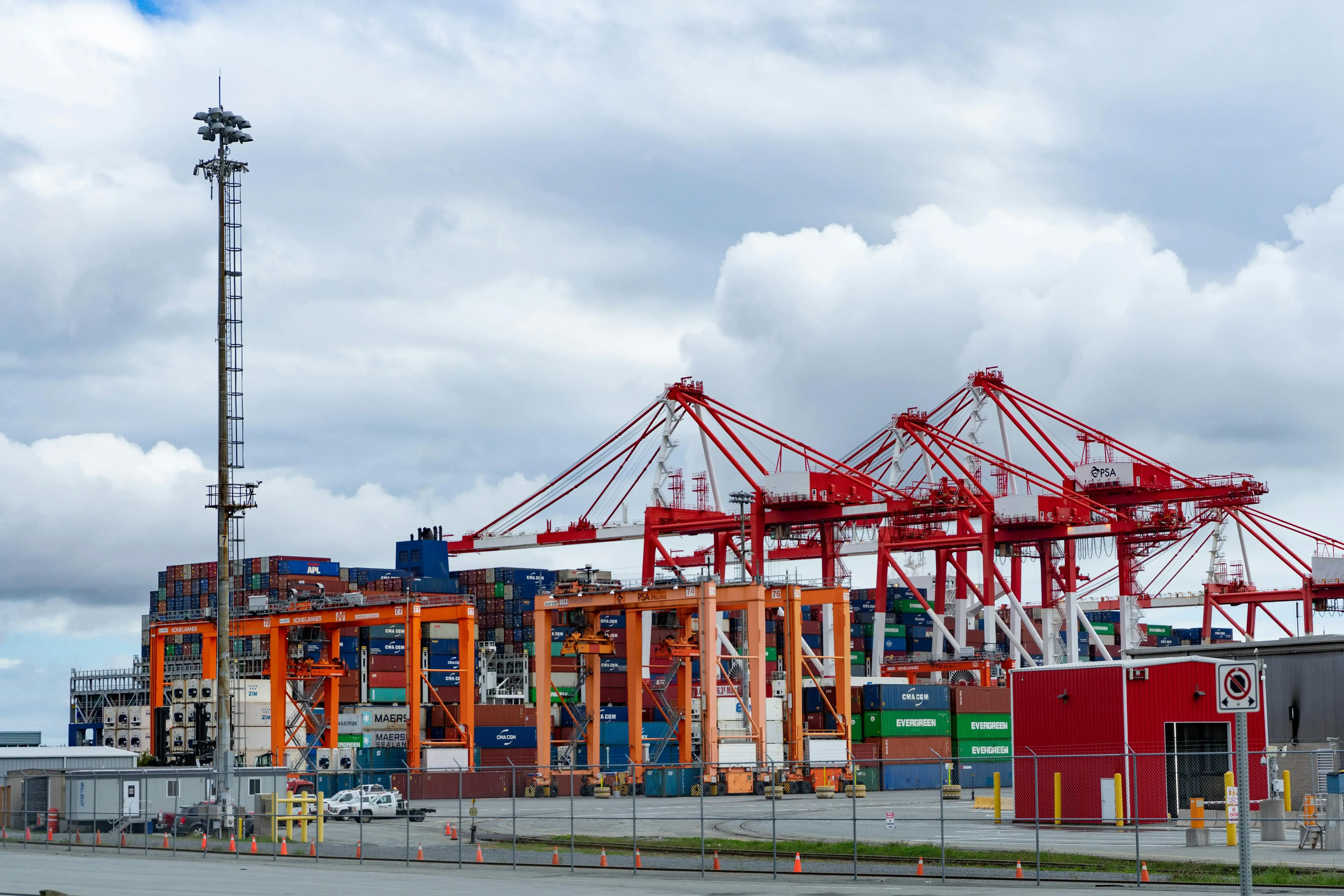 Harbour Cranes at a Port