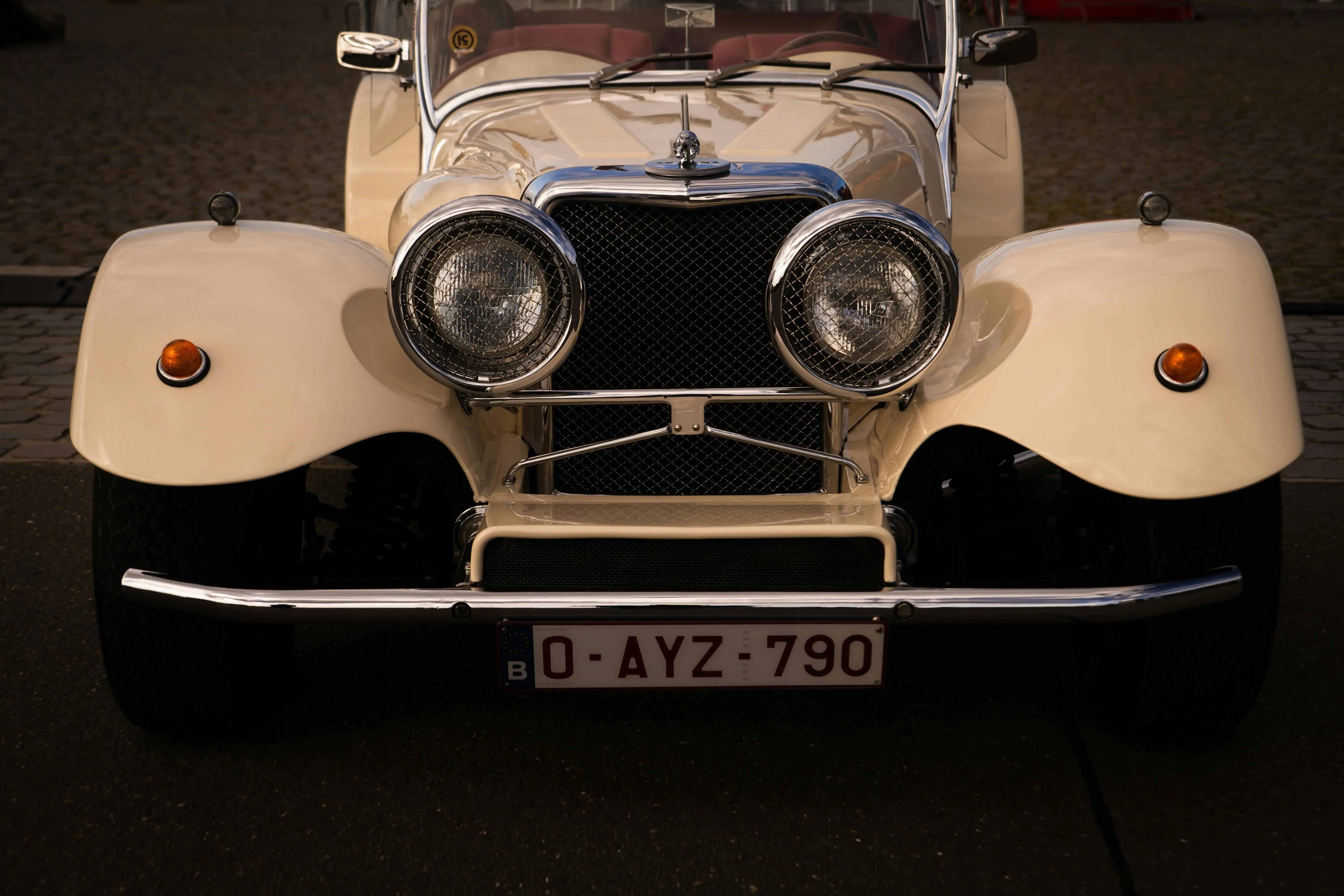 Vintage Classic Car Front View