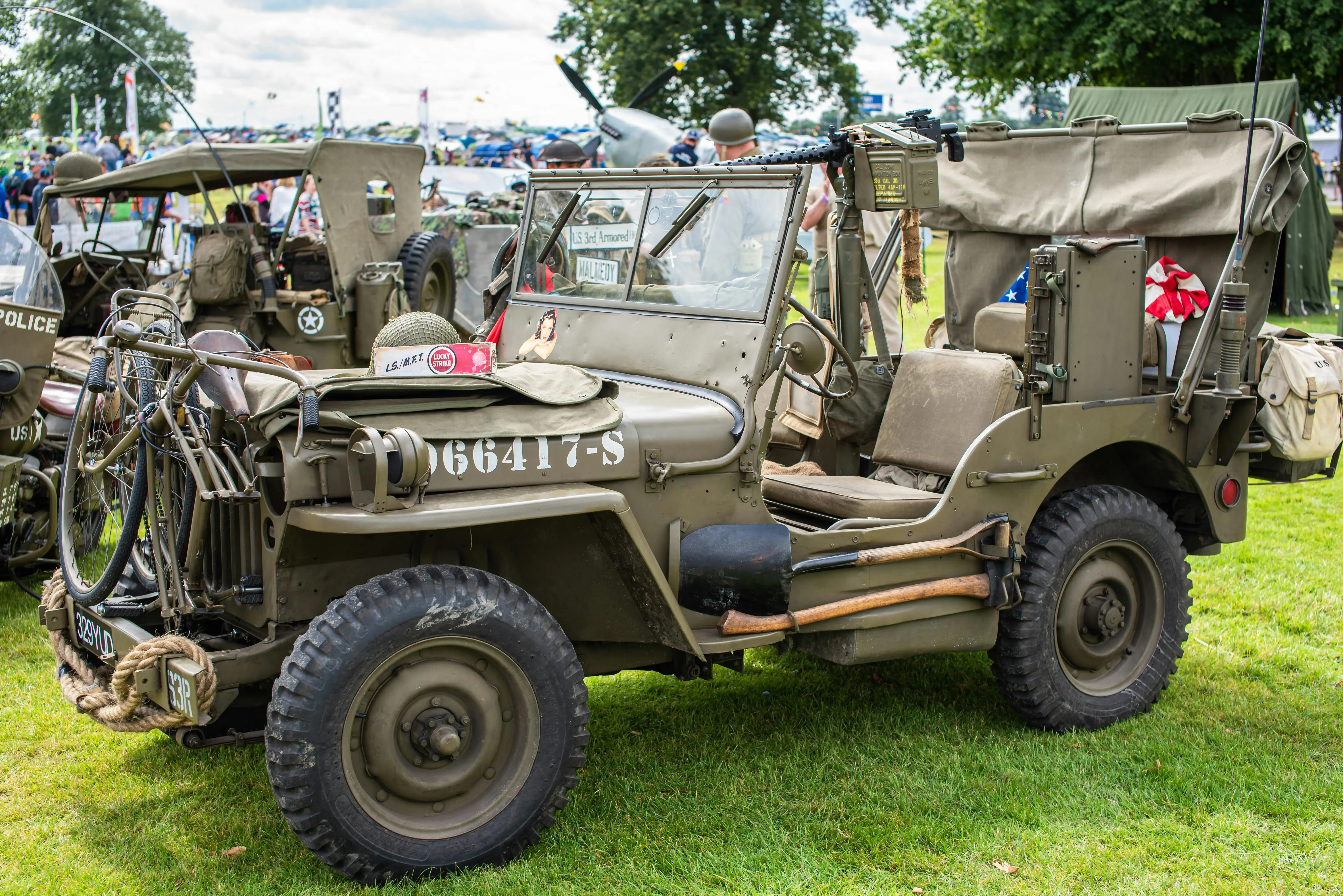 Vintage Military Jeep at UK Vehicle Show