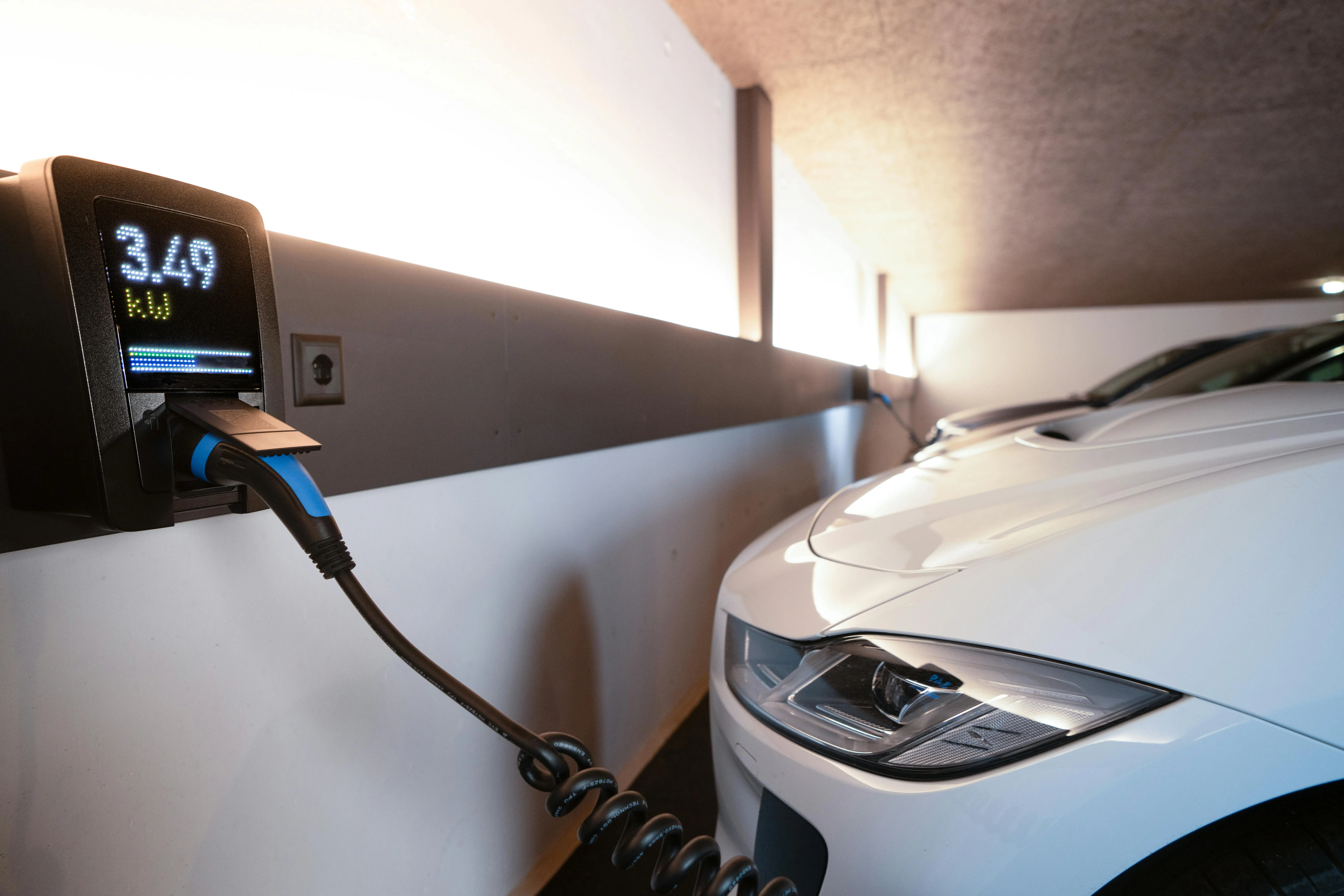 Electric Car Charging in Indoor Station