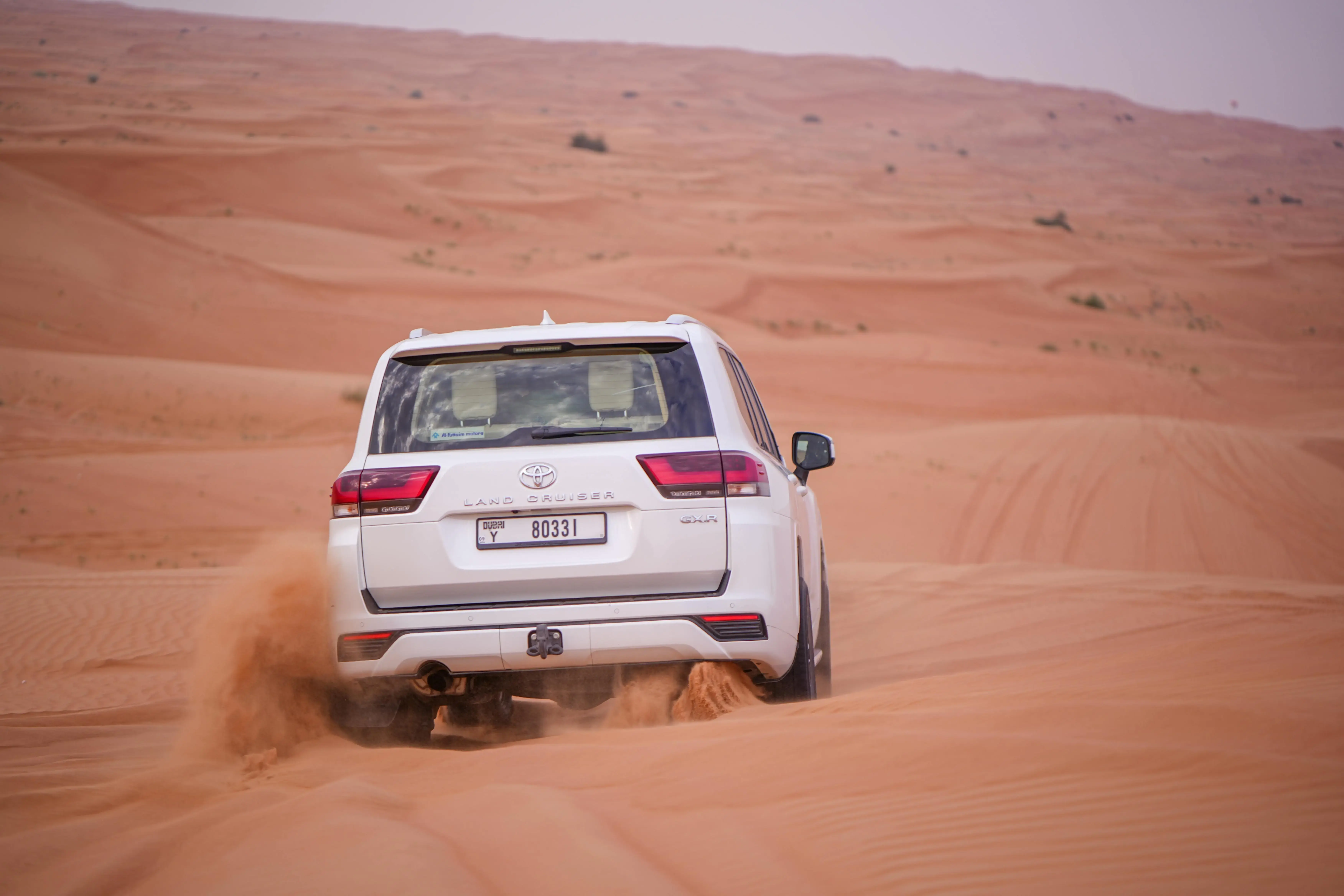 Toyota Land Cruiser on Desert