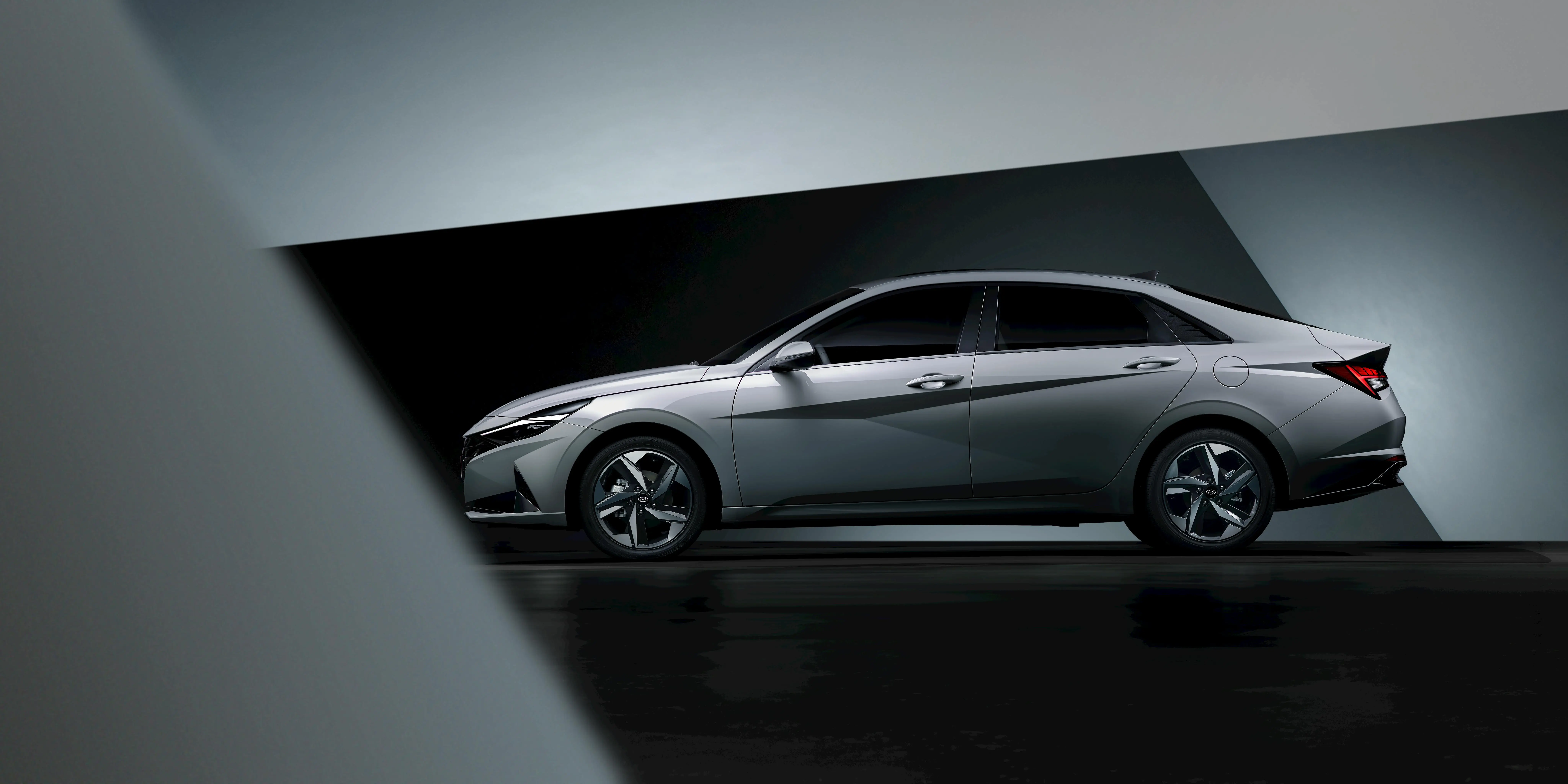 Sleek Hyundai Sedan in Studio Setting