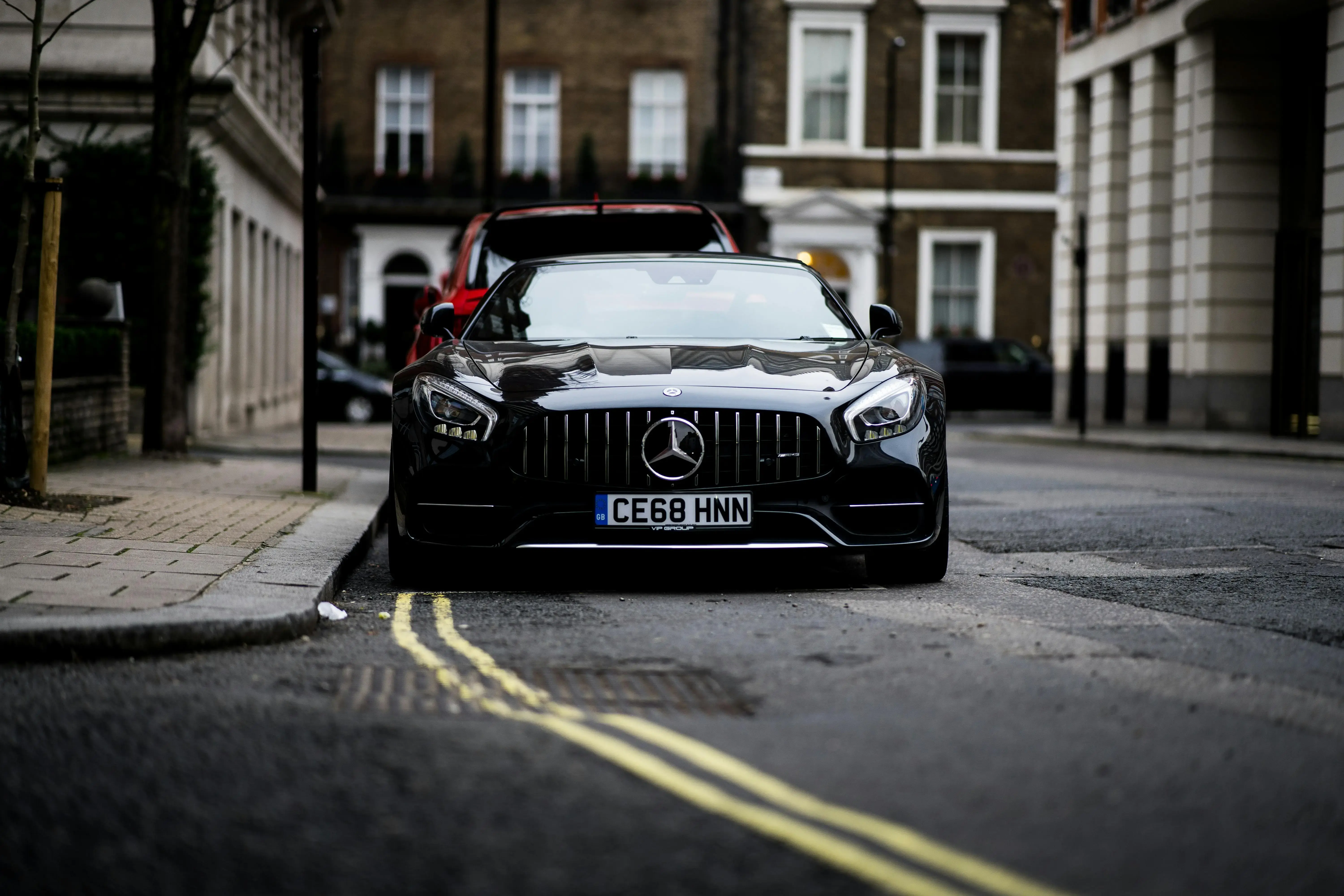 A Black Mercedes Benz