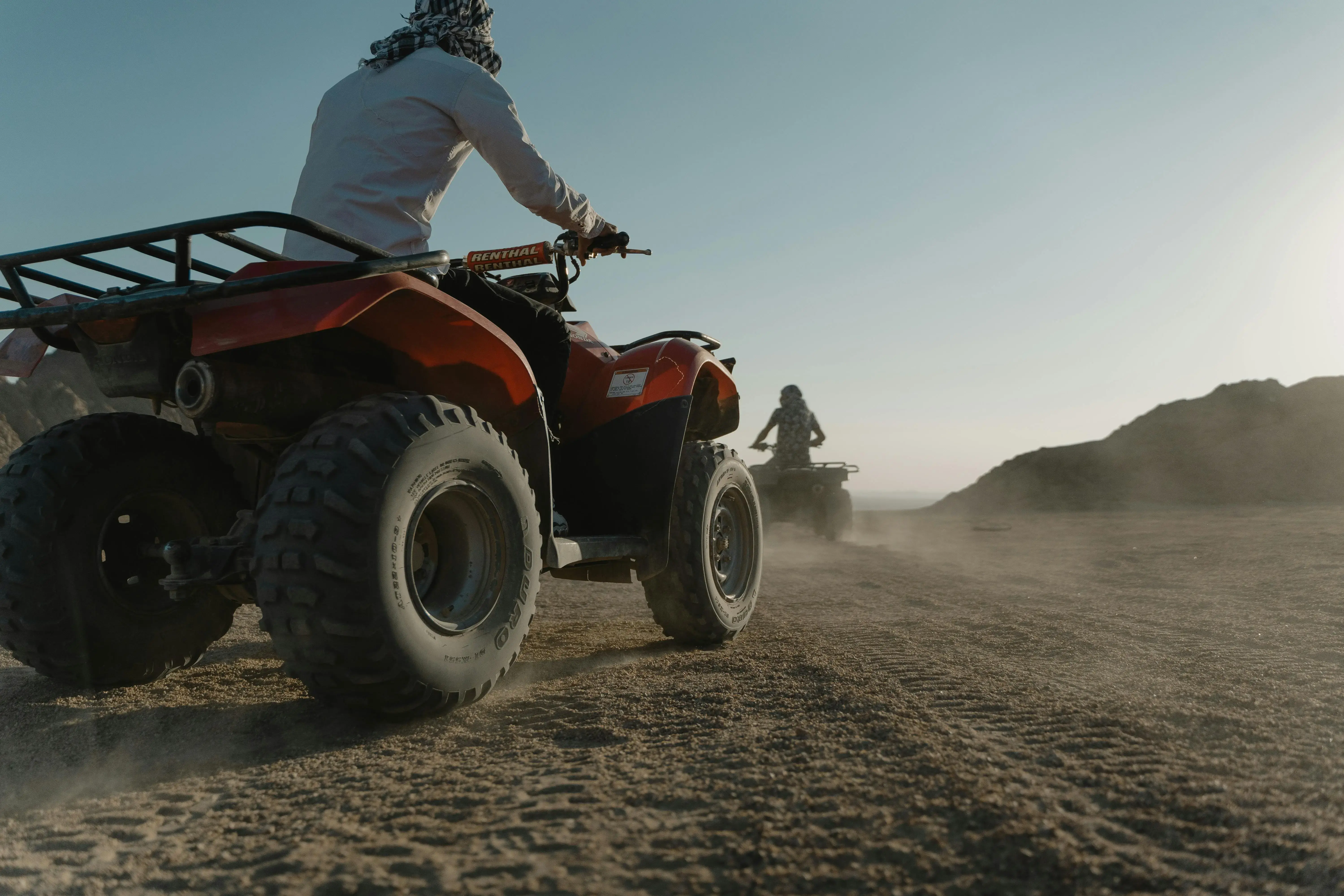 A Person Riding an ATV