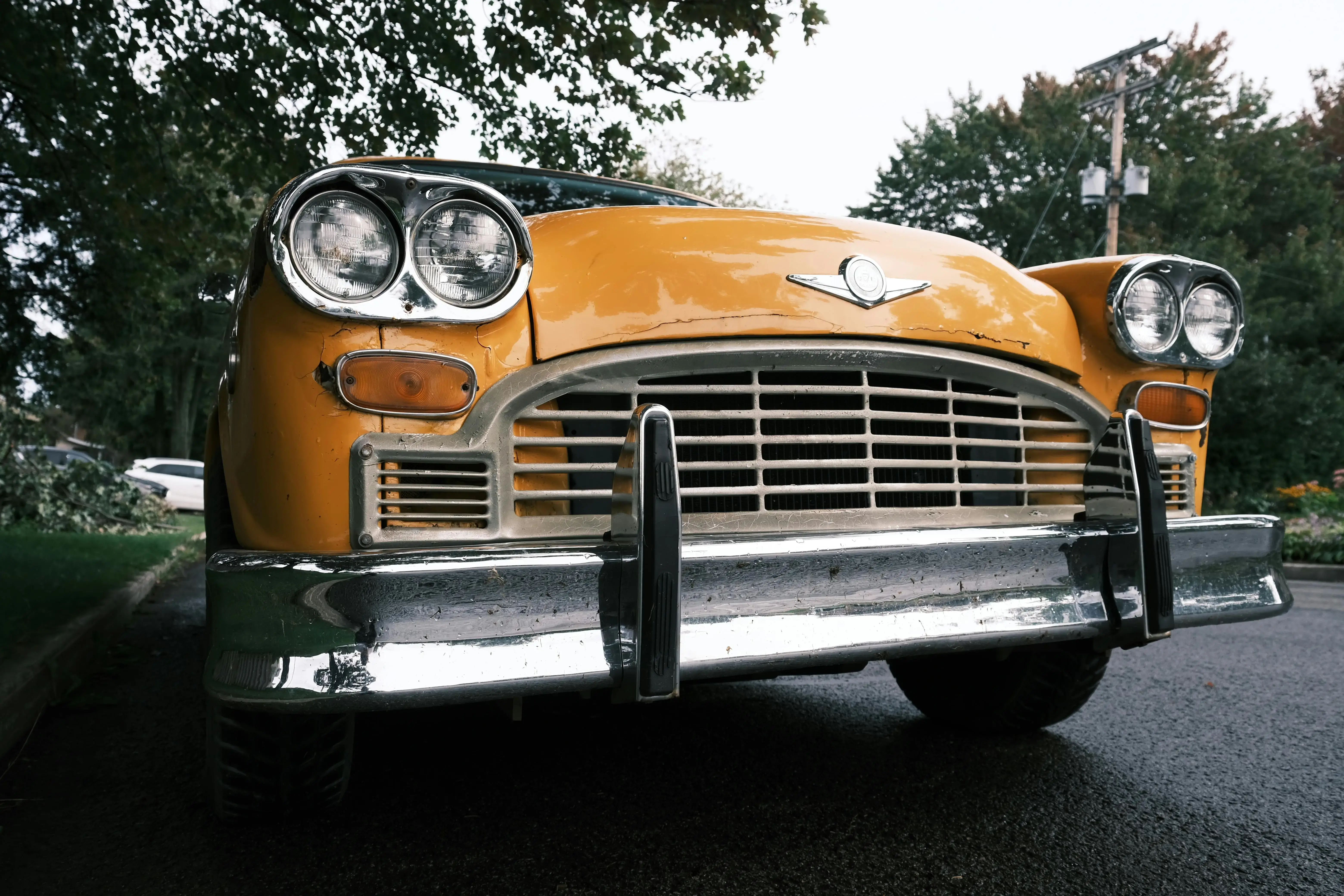 Vintage Yellow Car