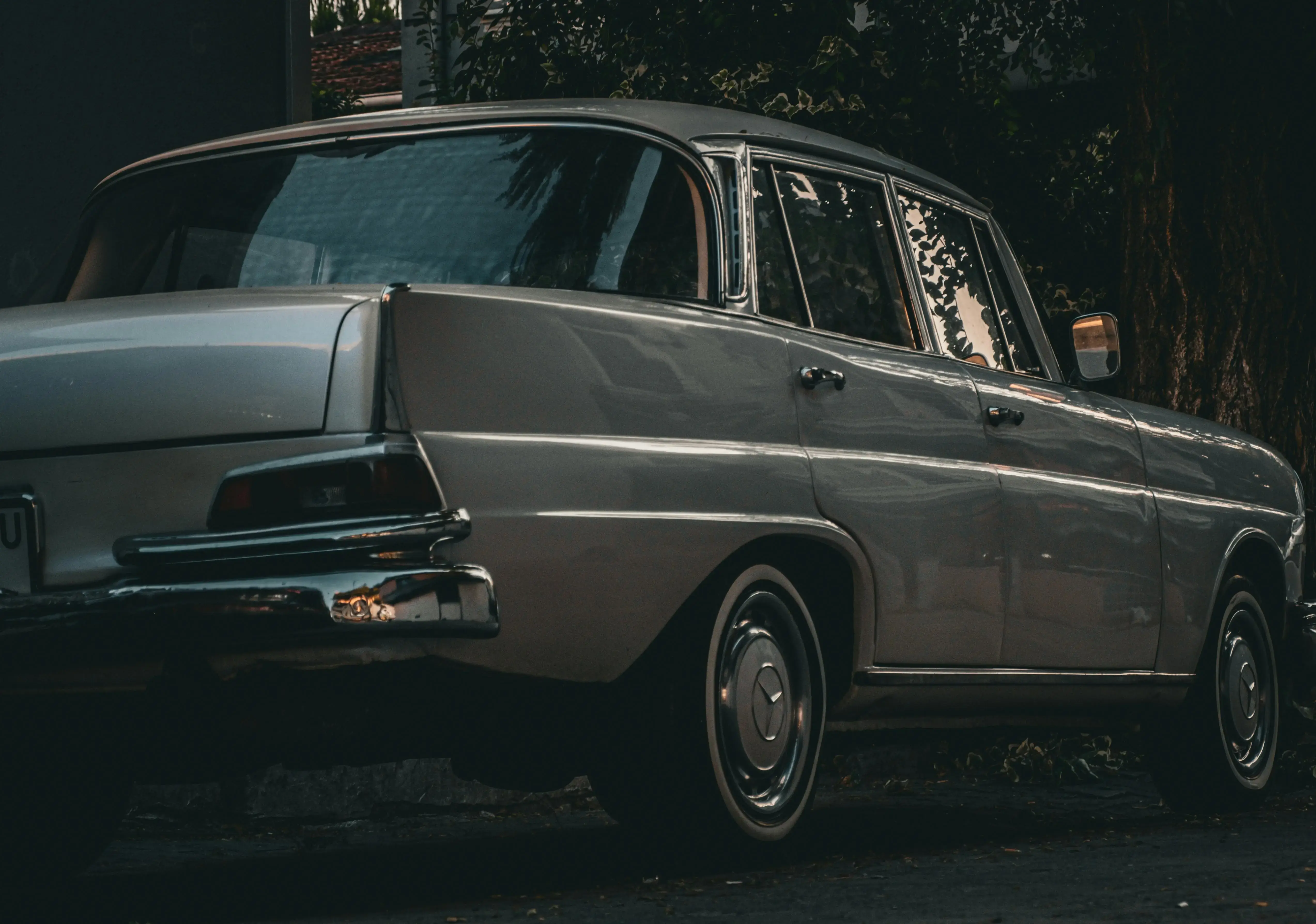 Classic Mercedes-Benz W110 in Back View