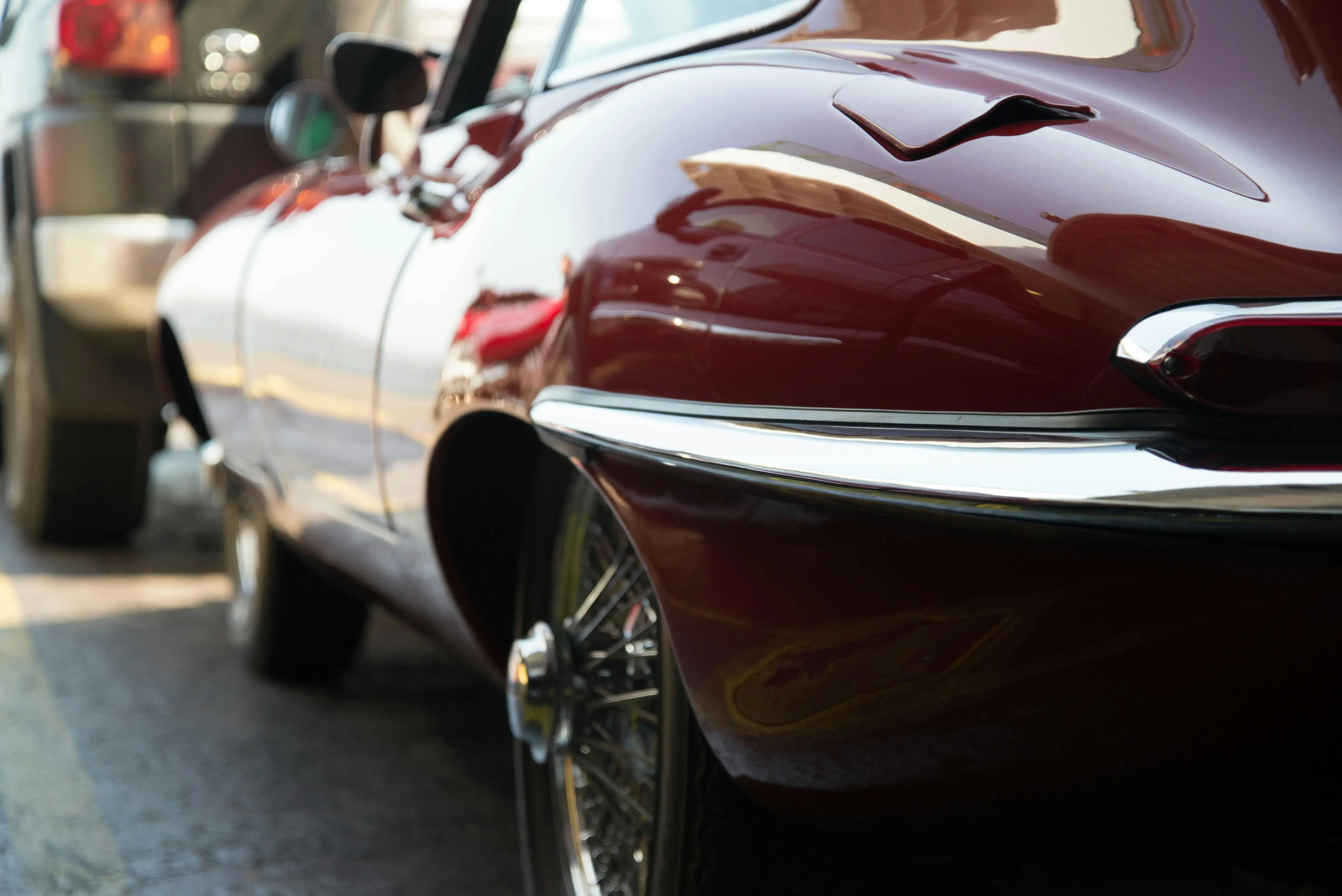 Red Car on Gray Surface