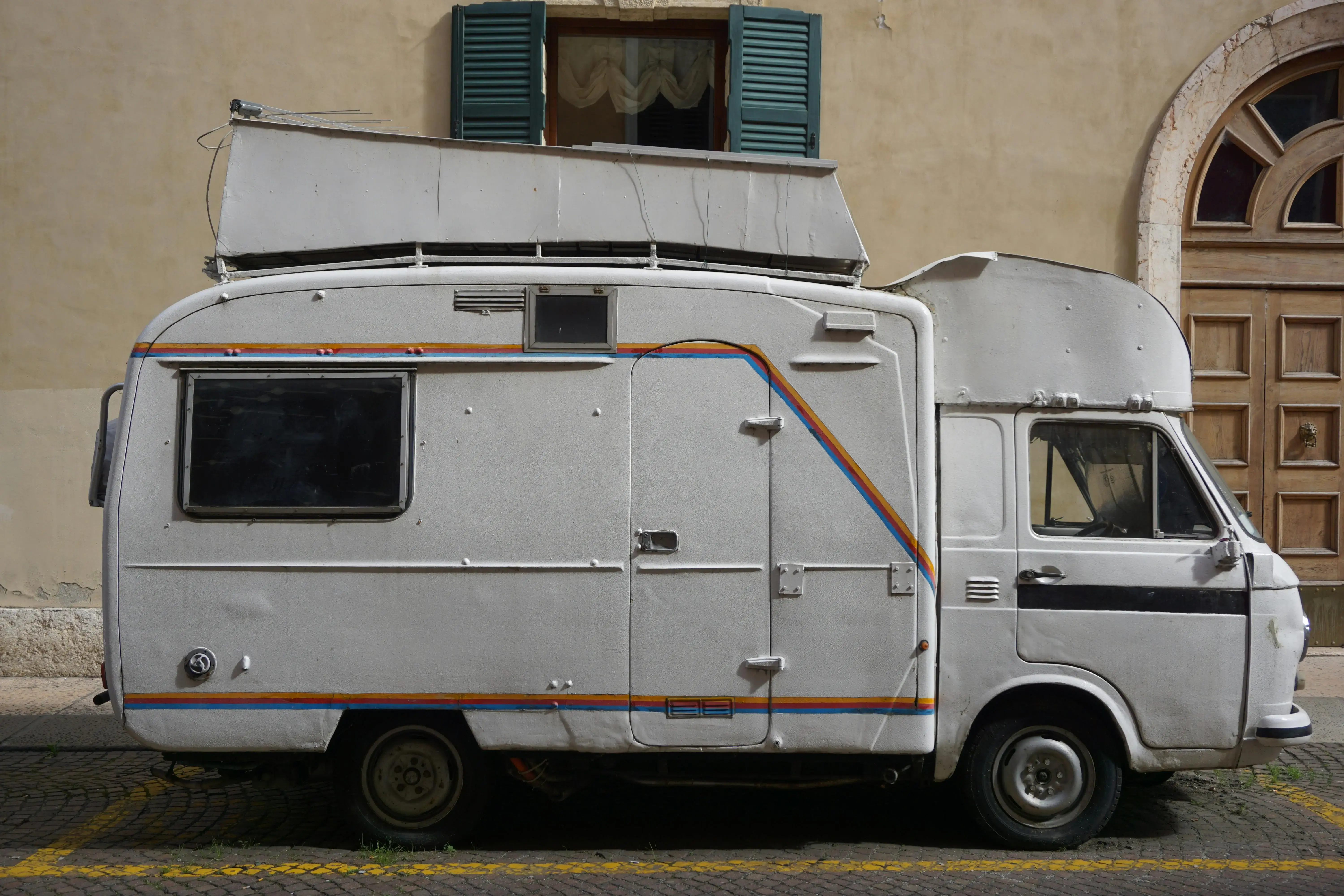 Vintage Camper Van Parked