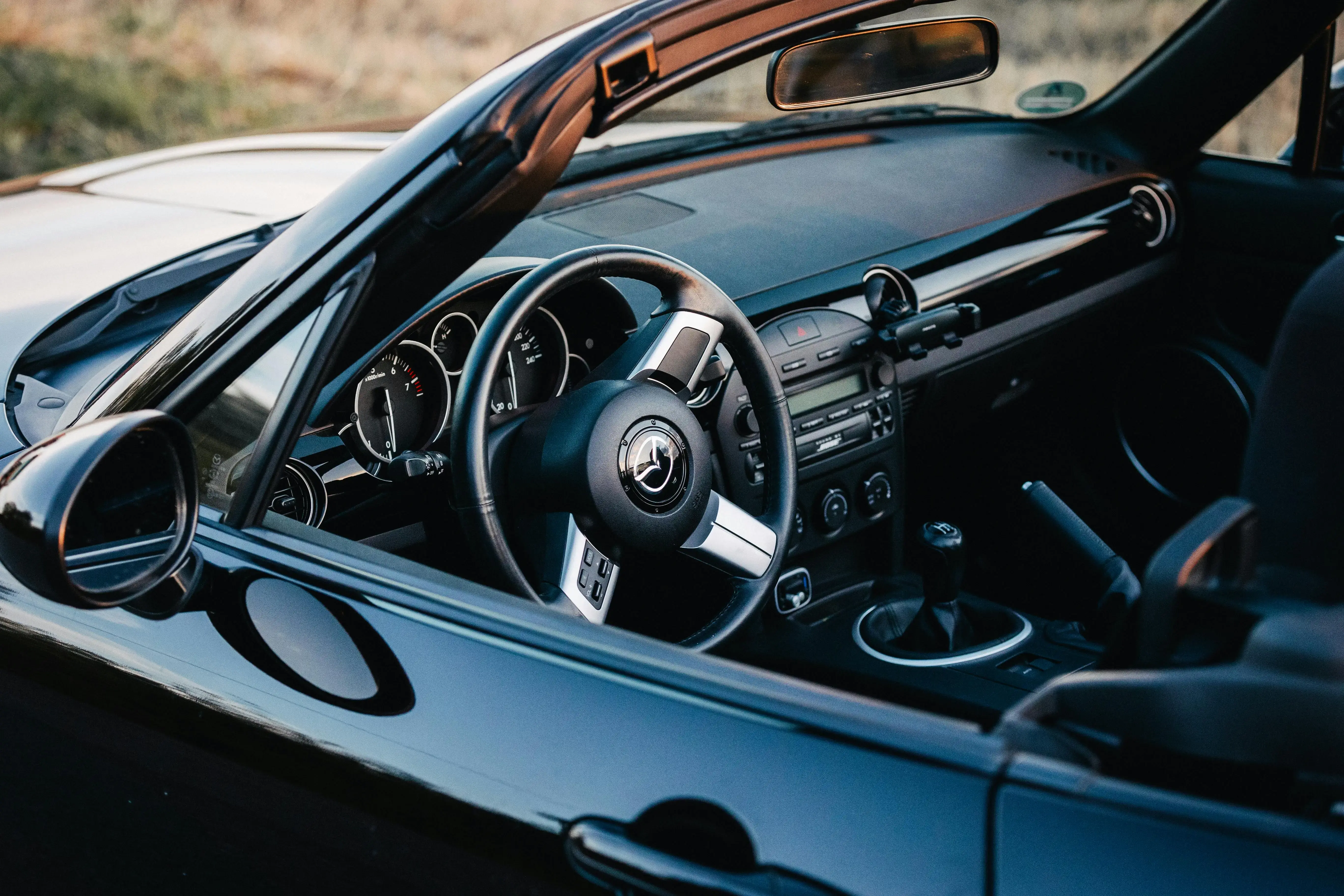 Interior of a Modern Mazda MX-5