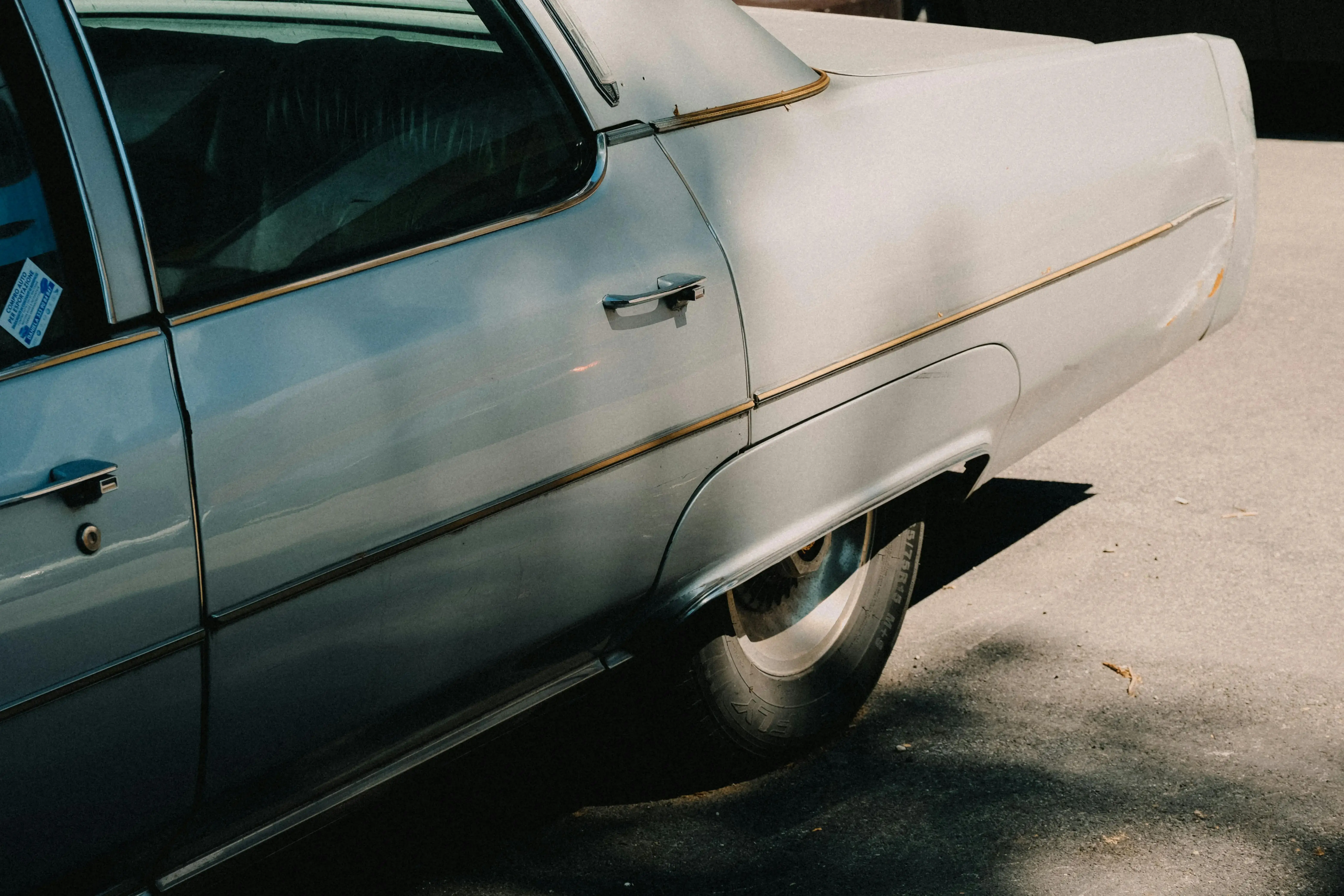 Gray Car Parked on the Street