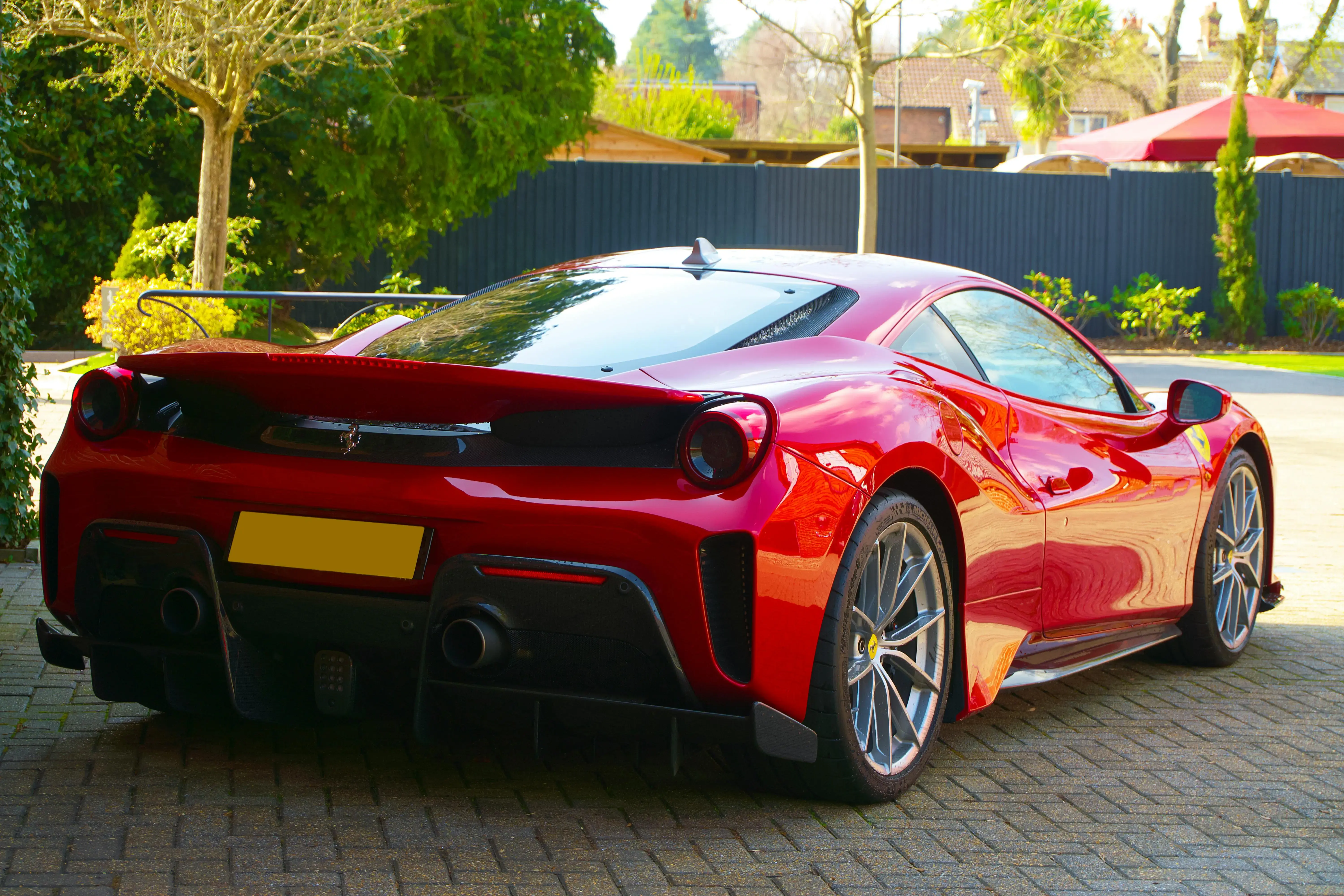 Parked Red Ferrari