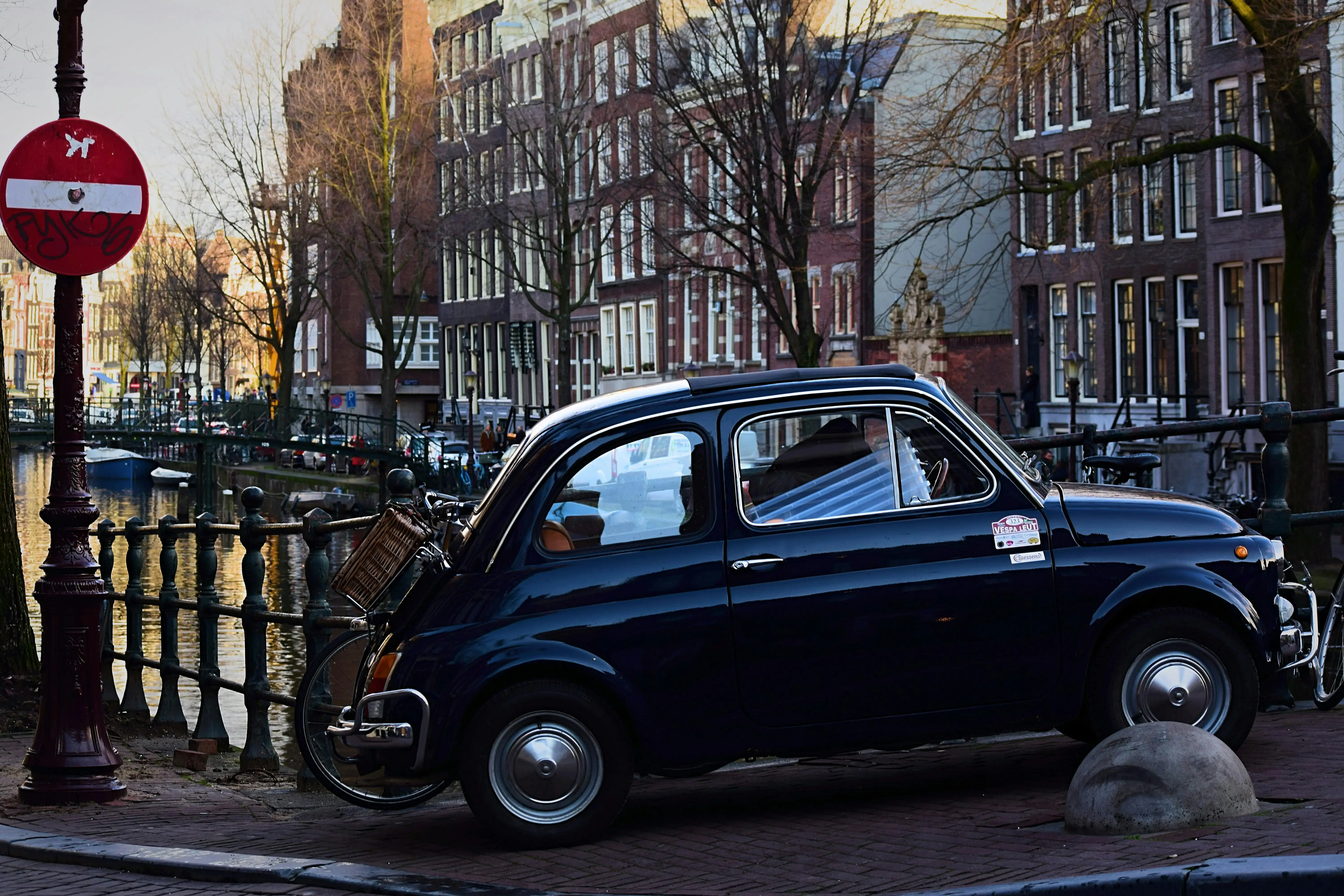 Car Parked on the Street Side