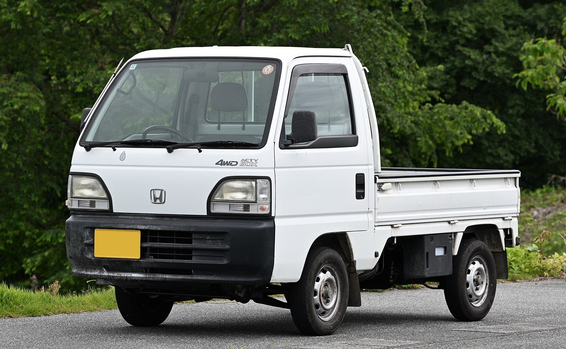 Honda Acty kei truck with a drop-side bed