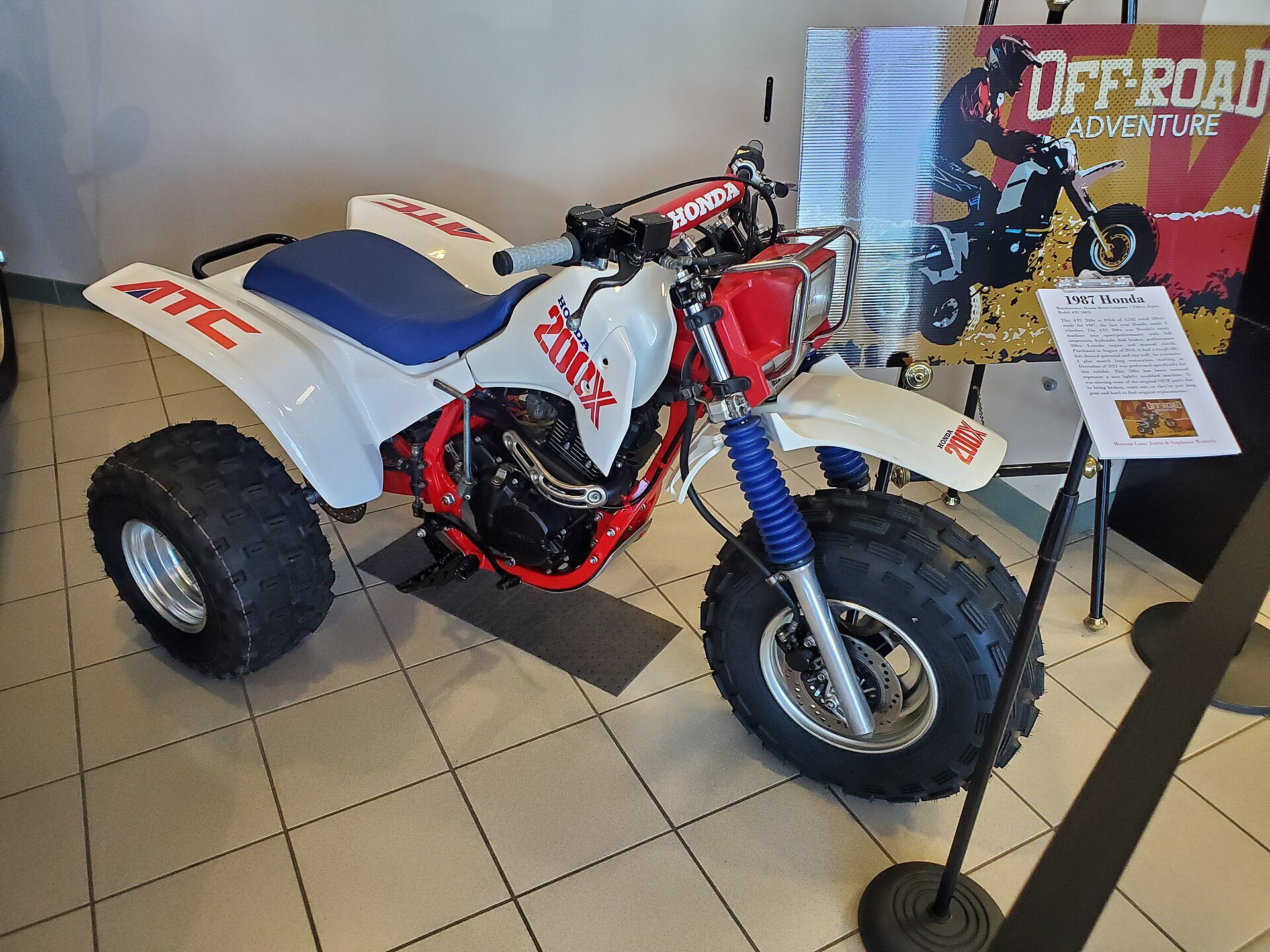 1987 Honda ATC 200X three-wheeler at the AACA Museum