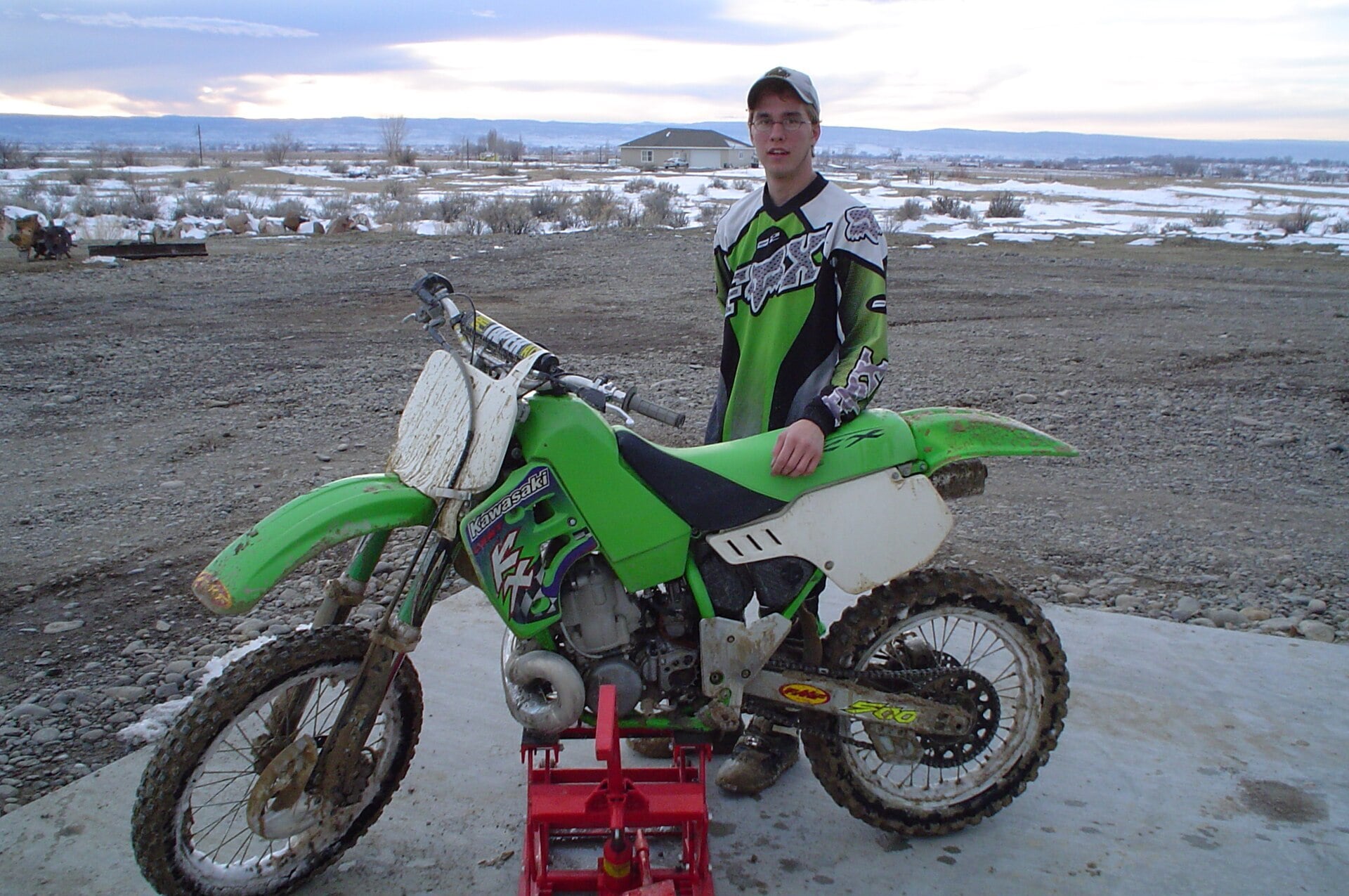 Kawasaki KX500 two-stroke motocross bike