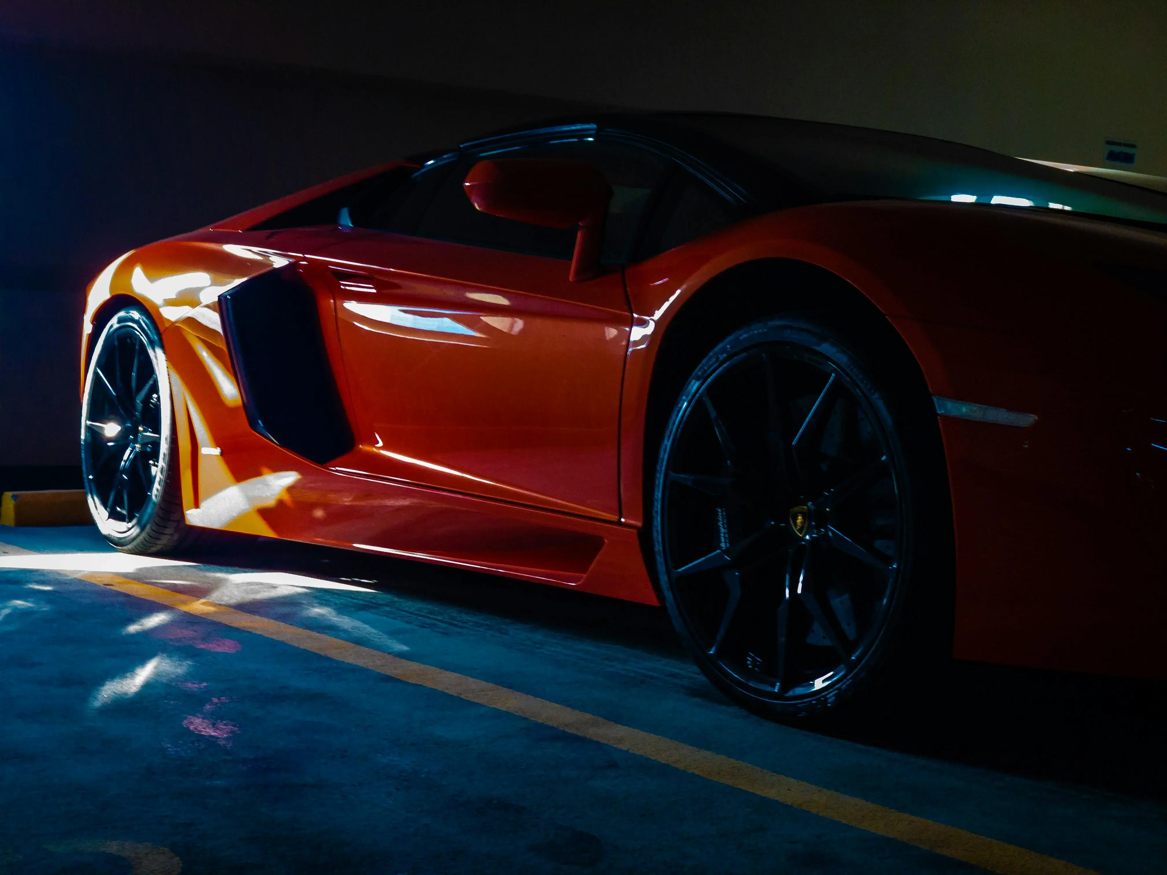 Orange Sports Coupe