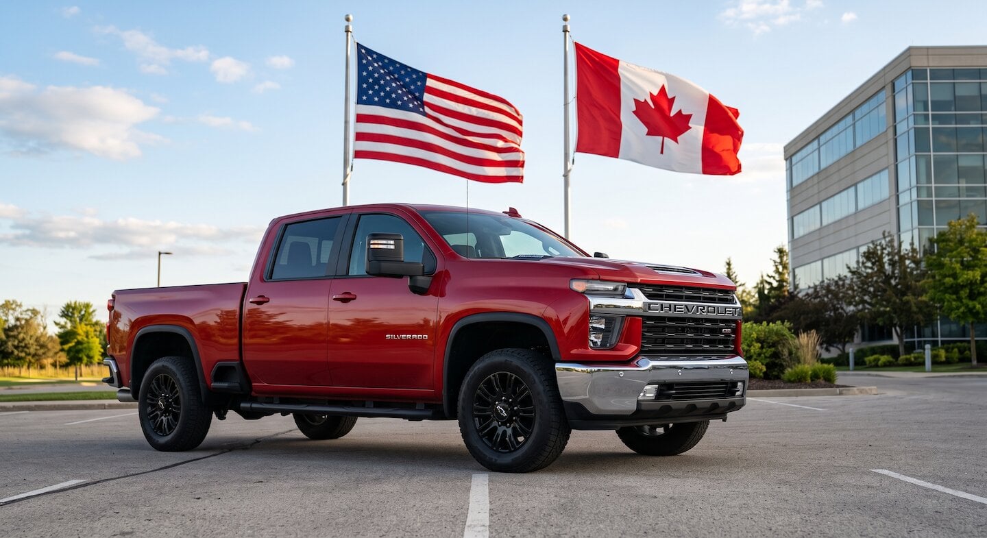 us tariffs car import canada chevrolet pick up